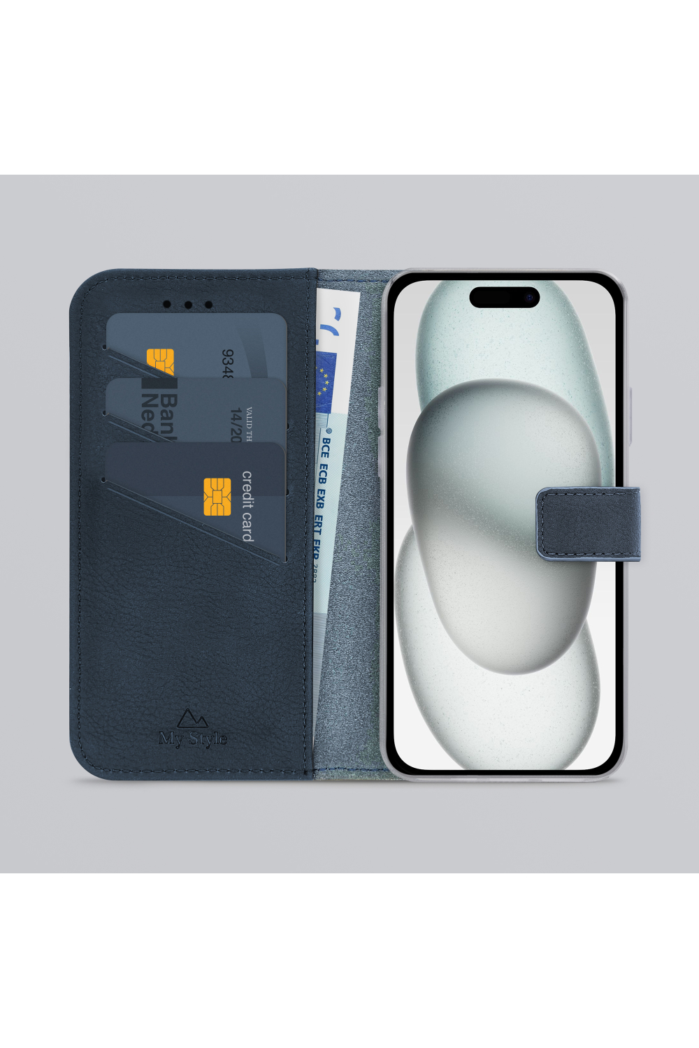 My Style Flex Wallet For Apple Iphone 13/14/15 Royal Blue - Afbeelding 2