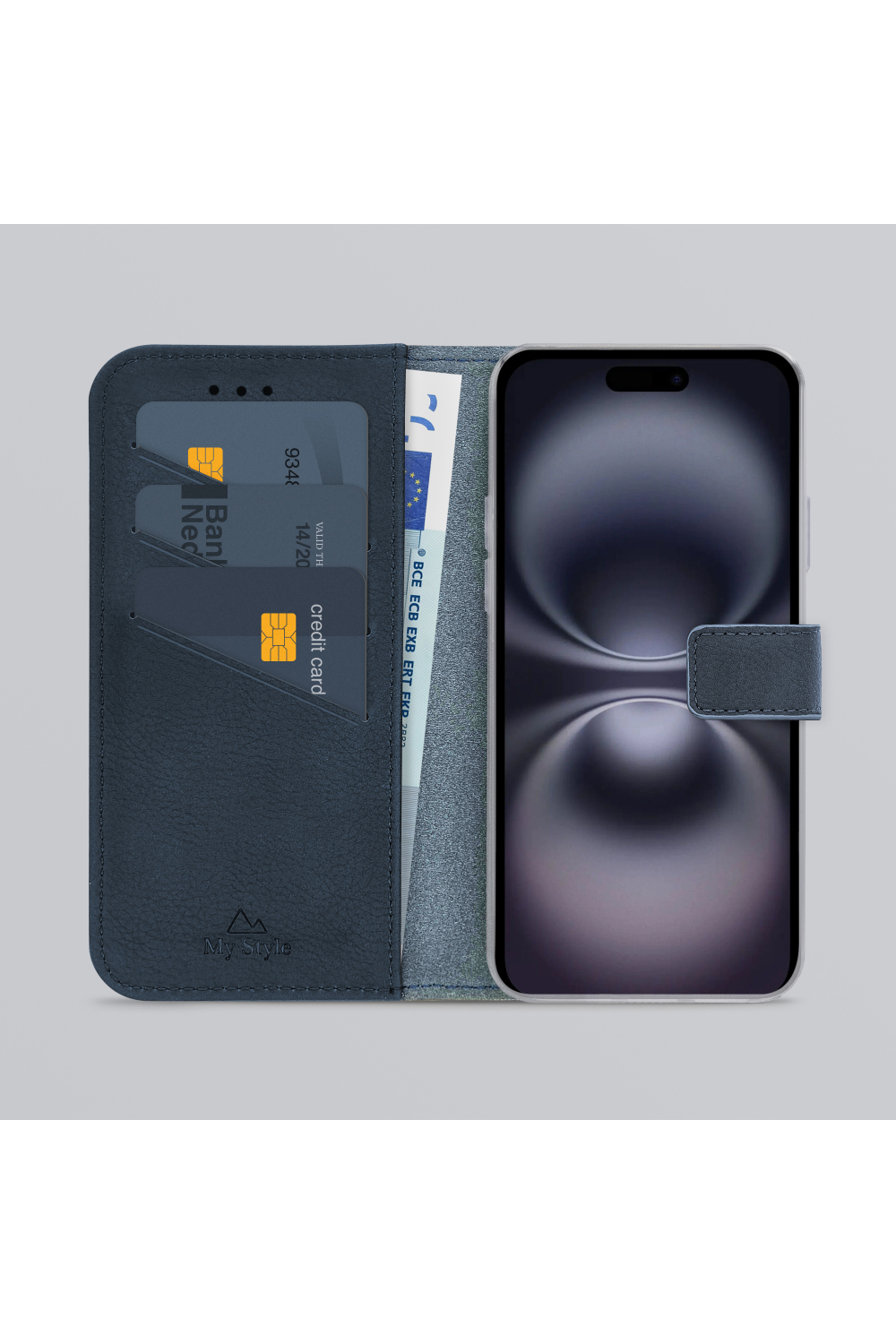 My Style Flex Wallet For Apple Iphone 16 Royal Blue - Afbeelding 2