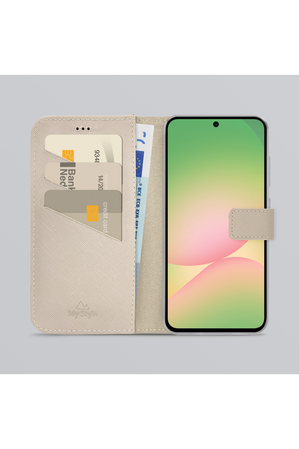 My Style Flex Wallet For Samsung Galaxy A36 5G/A56 5G Warm Taupe - Afbeelding 2
