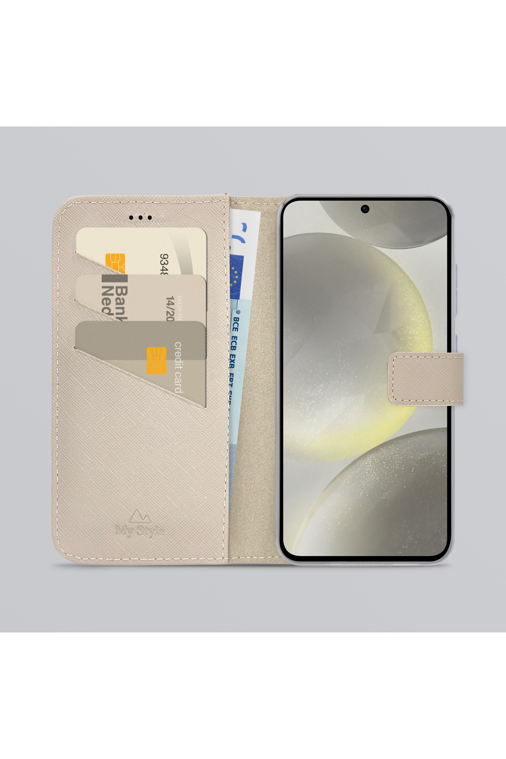 My Style Flex Wallet For Samsung Galaxy S24 5G/S25 5G Warm Taupe - Afbeelding 2