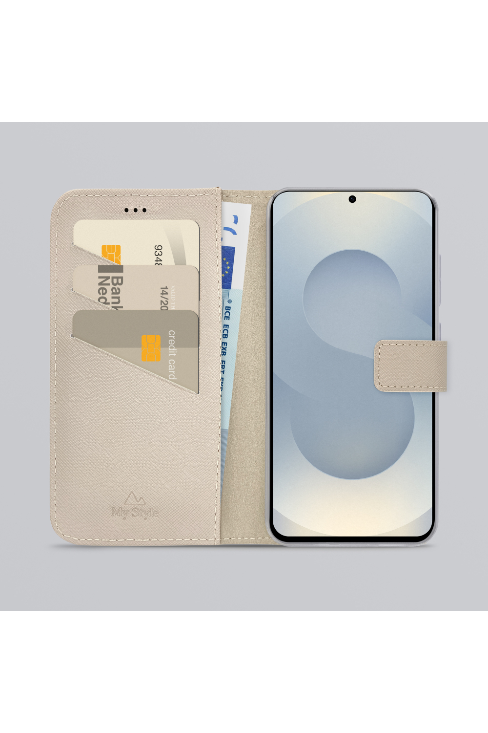 My Style Flex Wallet For Samsung Galaxy S25+ 5G Warm Taupe - Afbeelding 2
