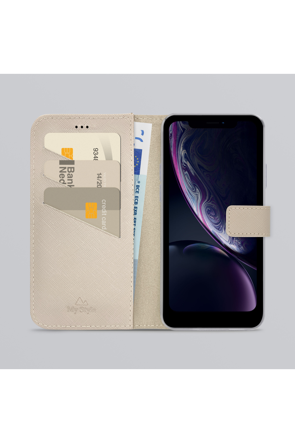 My Style Flex Wallet For Apple Iphone Xr/11 Warm Taupe - Afbeelding 2