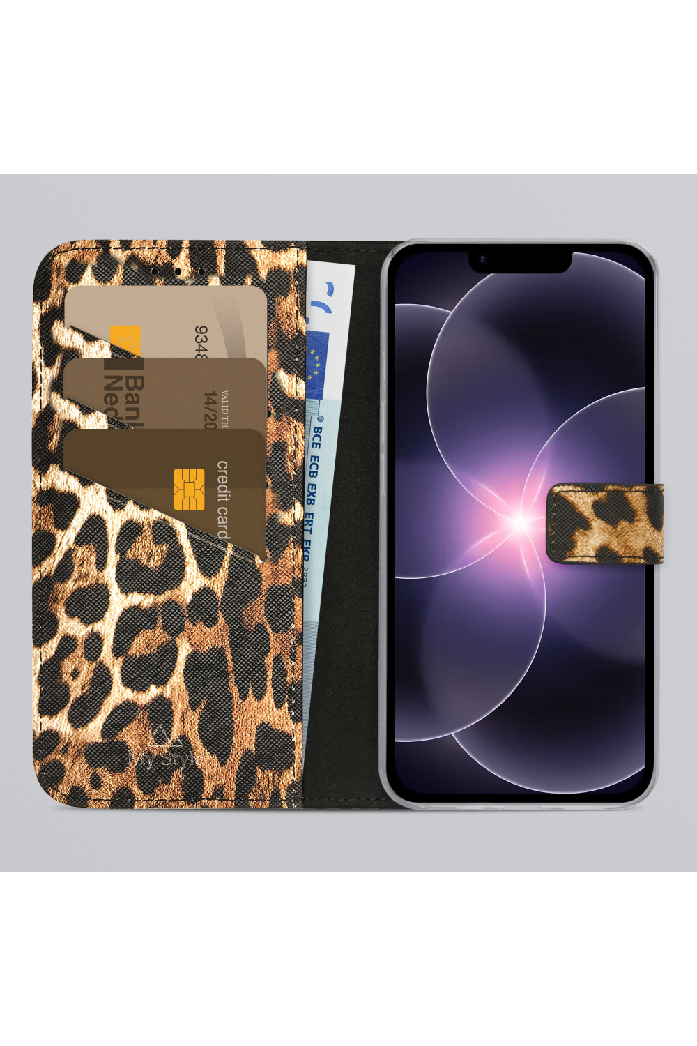 My Style Flex Wallet For Apple Iphone 16E/17E Wild Leopard - Afbeelding 2
