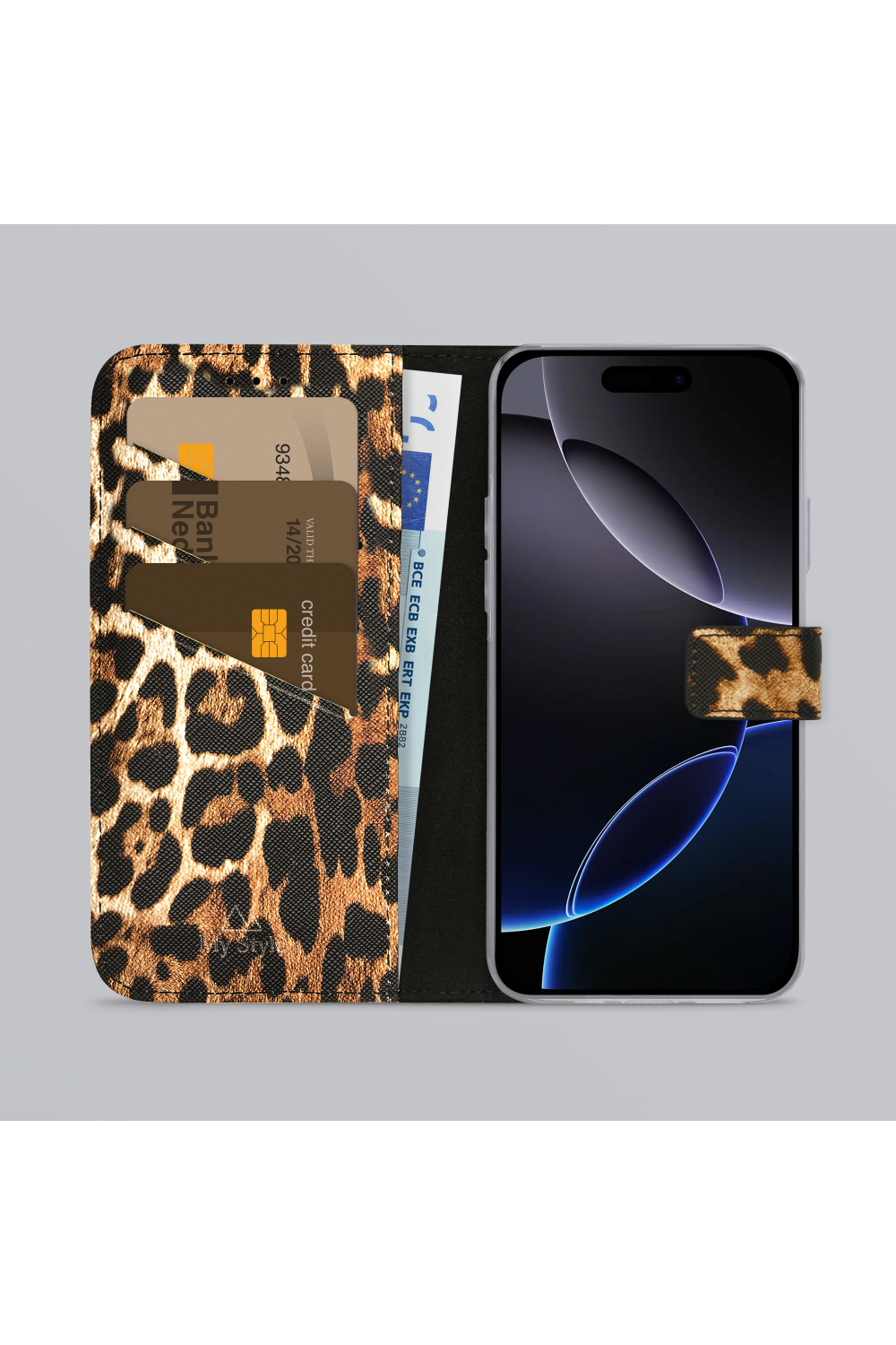 My Style Flex Wallet For Apple Iphone 16 Pro Max Wild Leopard - Afbeelding 2