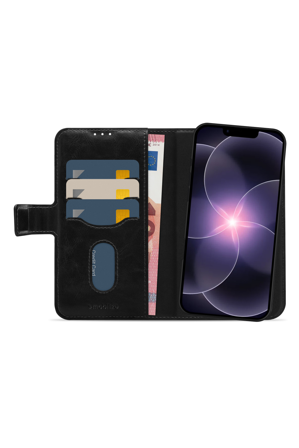 Mobilize 2In1 Magsafe Compatible Gelly Wallet Case Apple Iphone 16E/17E Black - Afbeelding 3