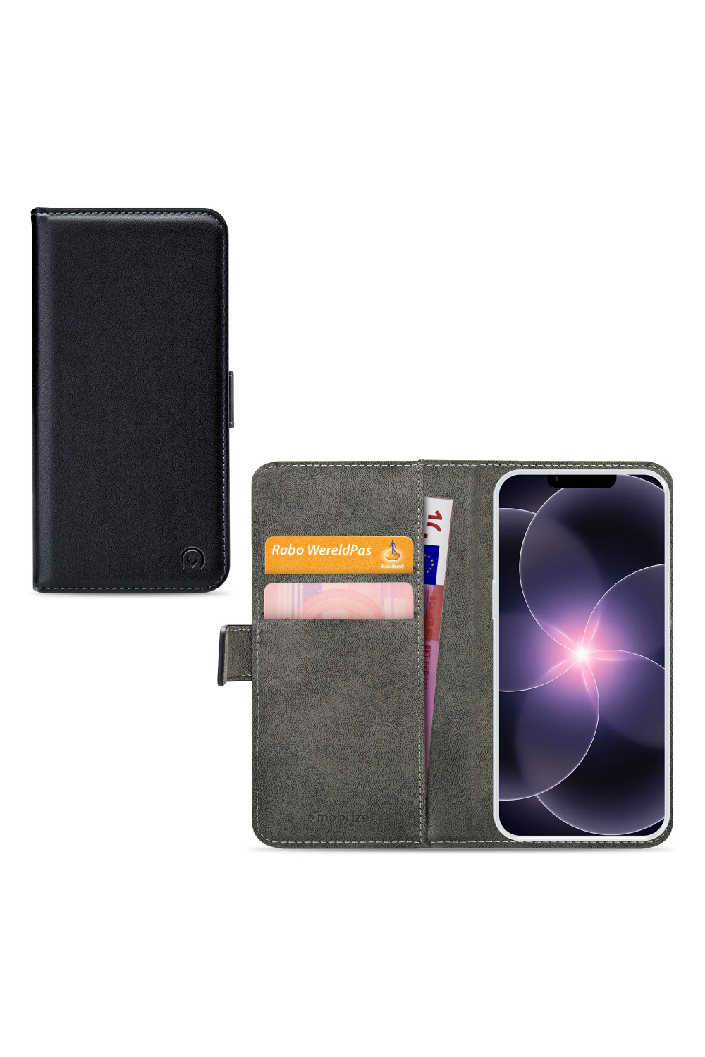 Mobilize Classic Gelly Wallet Book Case Apple Iphone 16E/17E Black