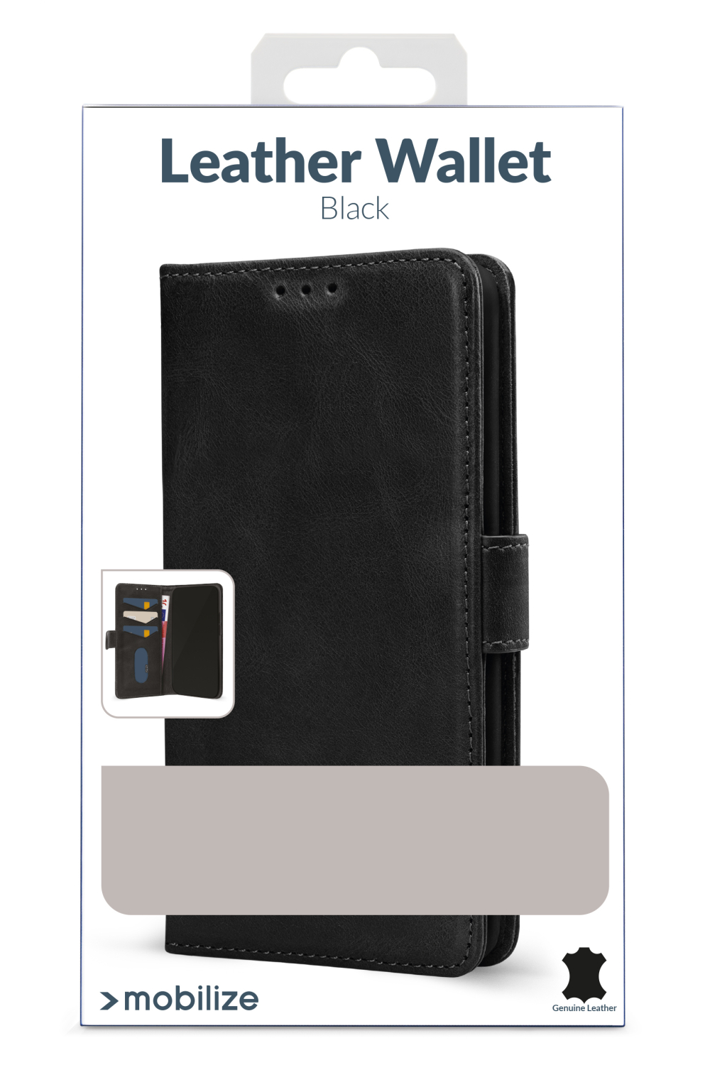 Mobilize Leather Wallet Apple Iphone 16E/17E Black - Afbeelding 5