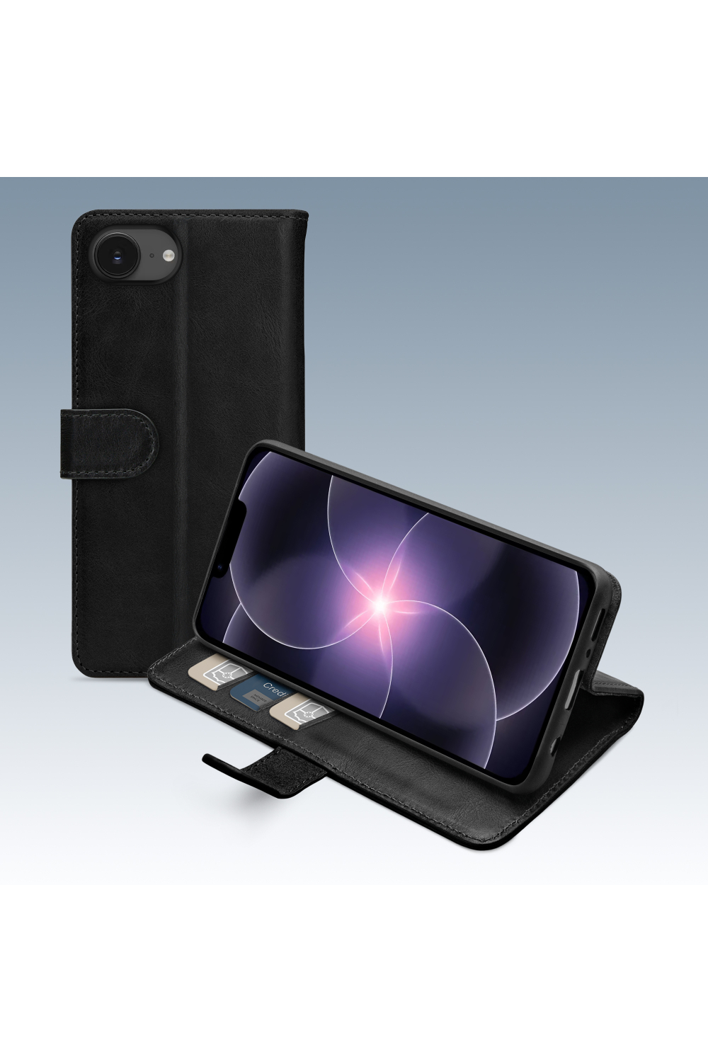 Mobilize Premium Gelly Wallet Book Case Apple Iphone 16E/17E Black