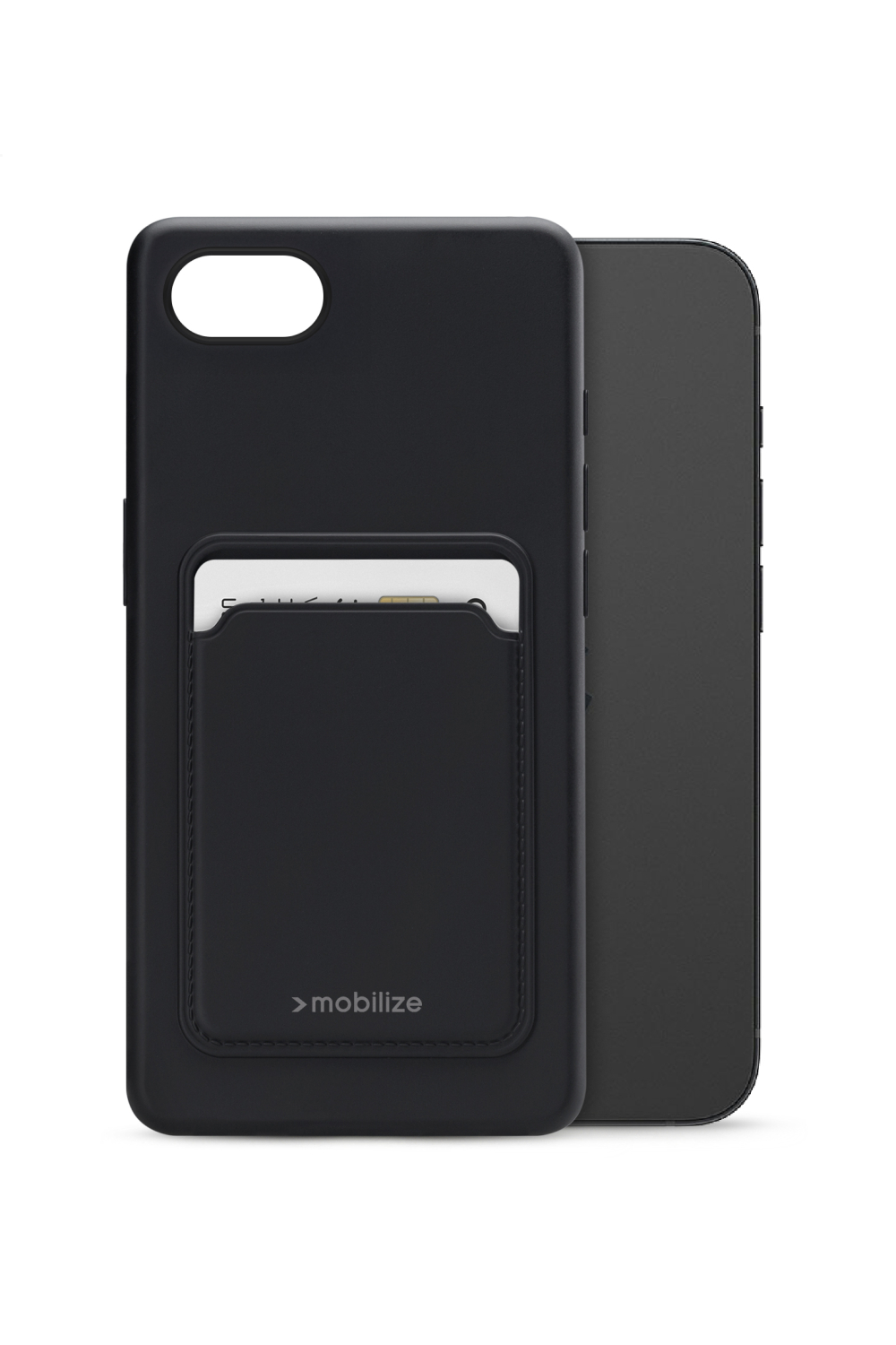 Mobilize Rubber Gelly Card Case Apple Iphone 16E/17E Matt Black
