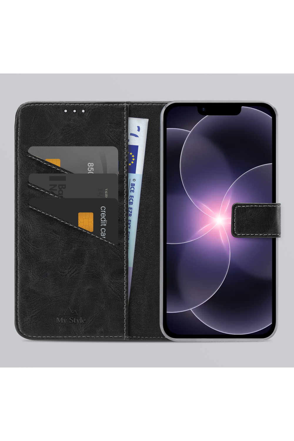 My Style Flex Wallet For Apple Iphone 16E/17E Black - Afbeelding 2
