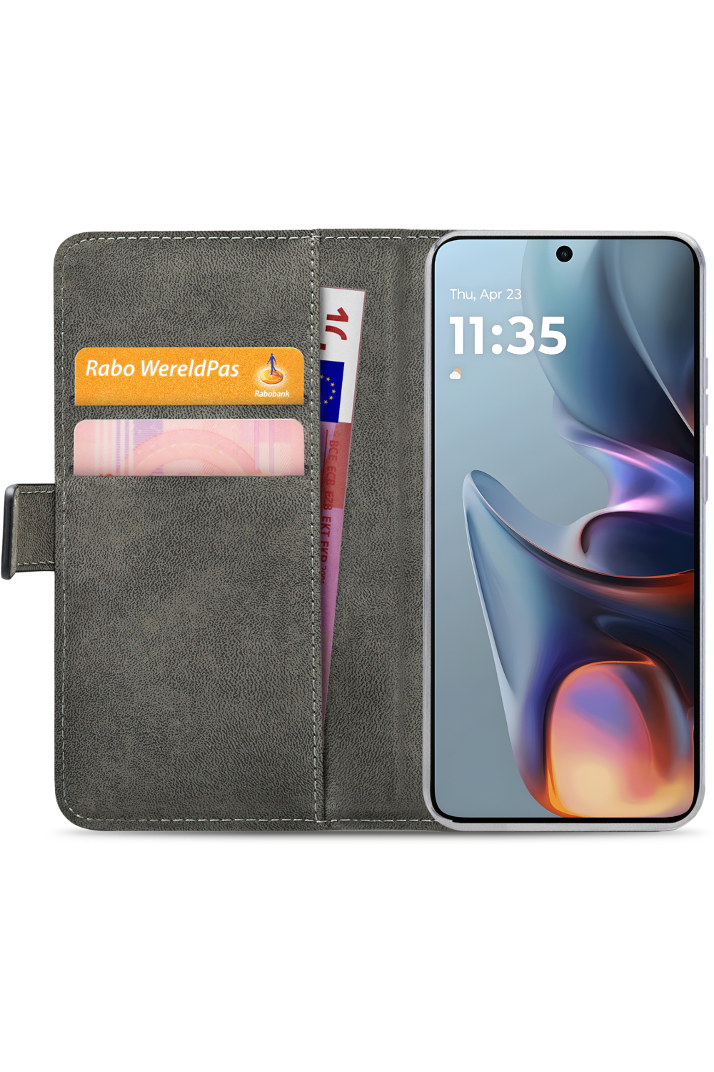 Mobilize Classic Gelly Wallet Book Case Motorola Moto E15/G05 Black - Afbeelding 4