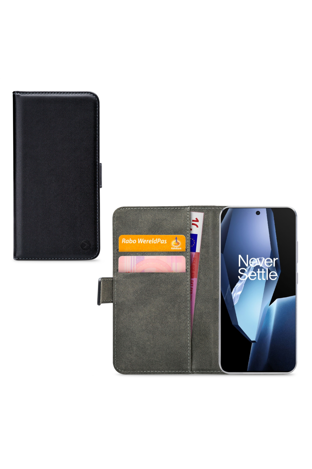 Mobilize Classic Gelly Wallet Book Case Oneplus 13R Black