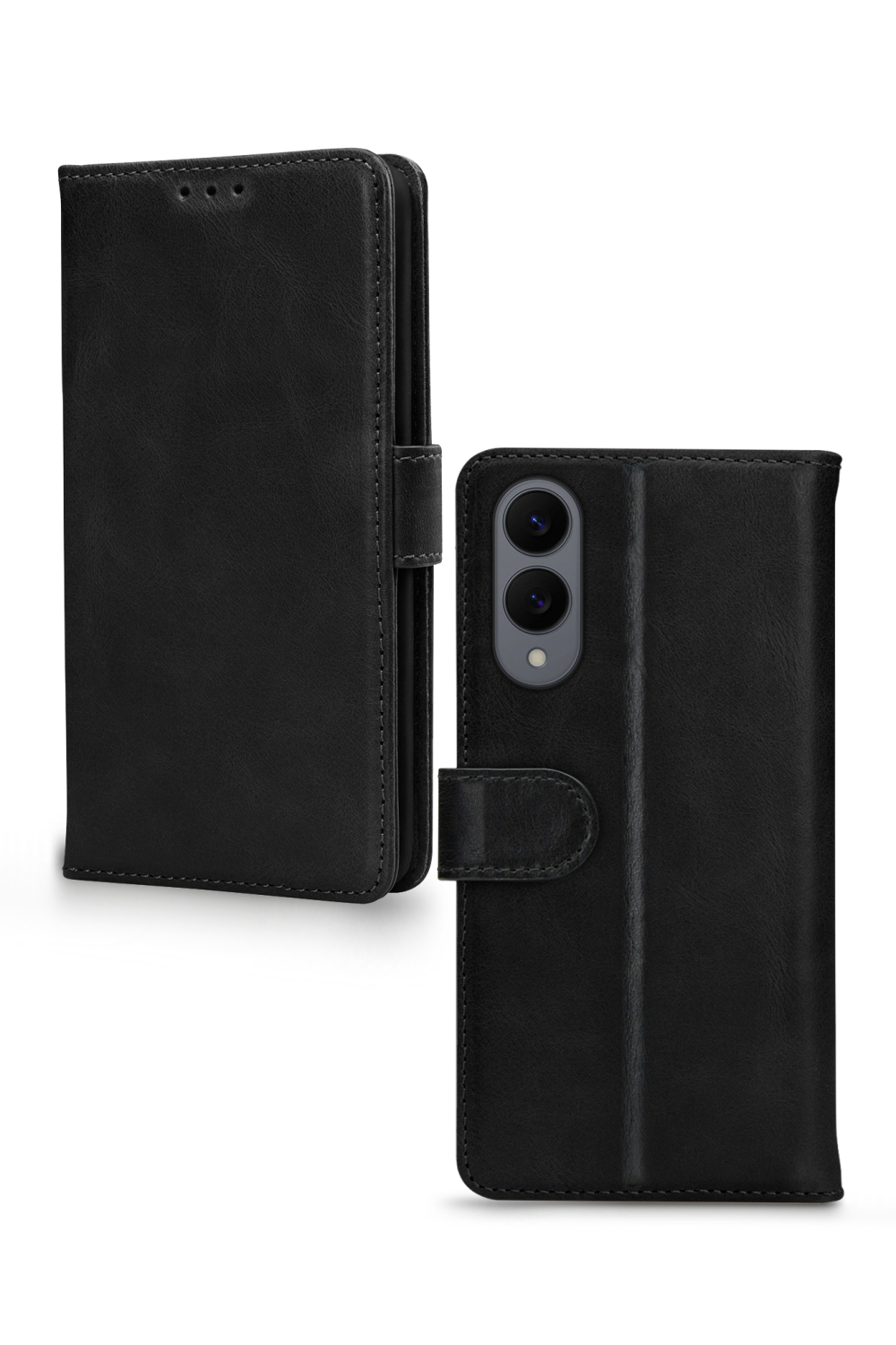 Mobilize Leather Wallet Samsung Galaxy S25 Edge 5G Black - Afbeelding 2