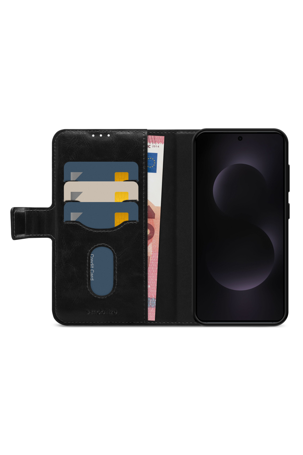 Mobilize 2In1 Magsafe Compatible Gelly Wallet Case Samsung Galaxy S25 Edge 5G Black - Afbeelding 3