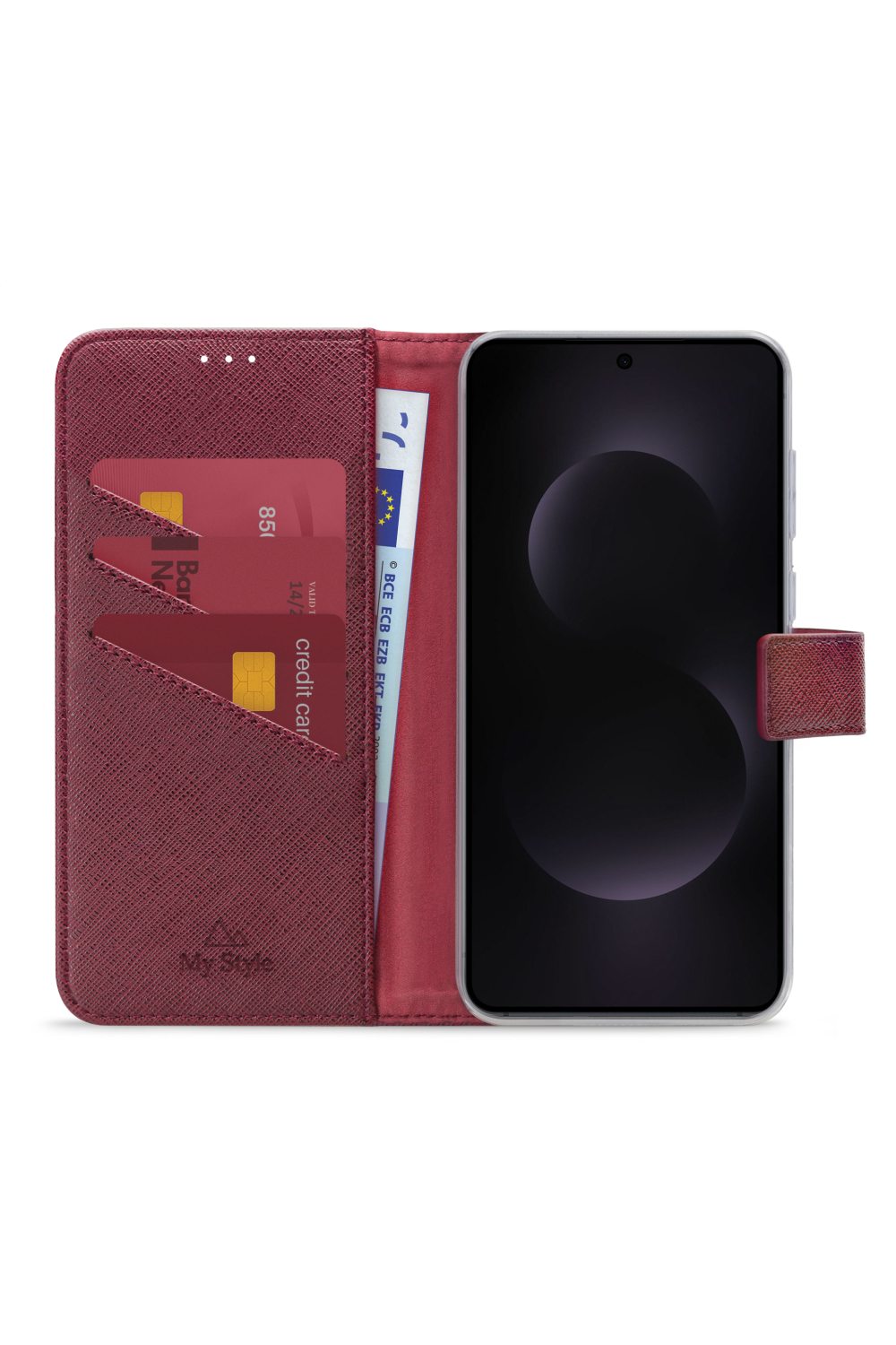 My Style Flex Wallet For Samsung Galaxy S25 Edge 5G Bordeaux - Afbeelding 3