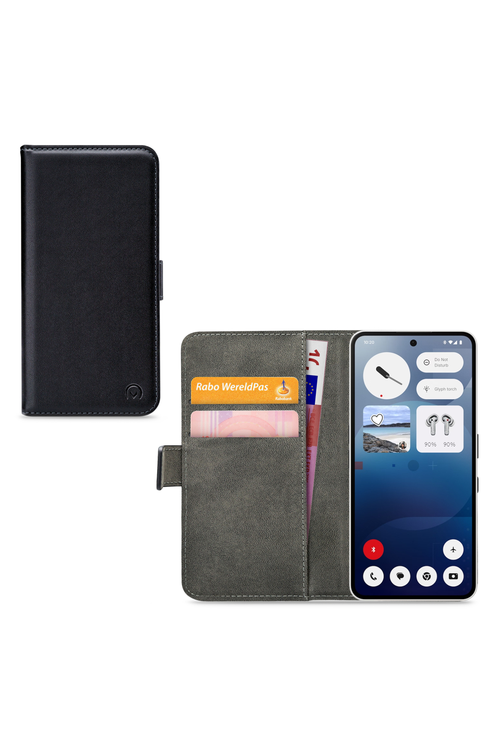 Mobilize Classic Gelly Wallet Book Case Nothing Phone (3A) Black