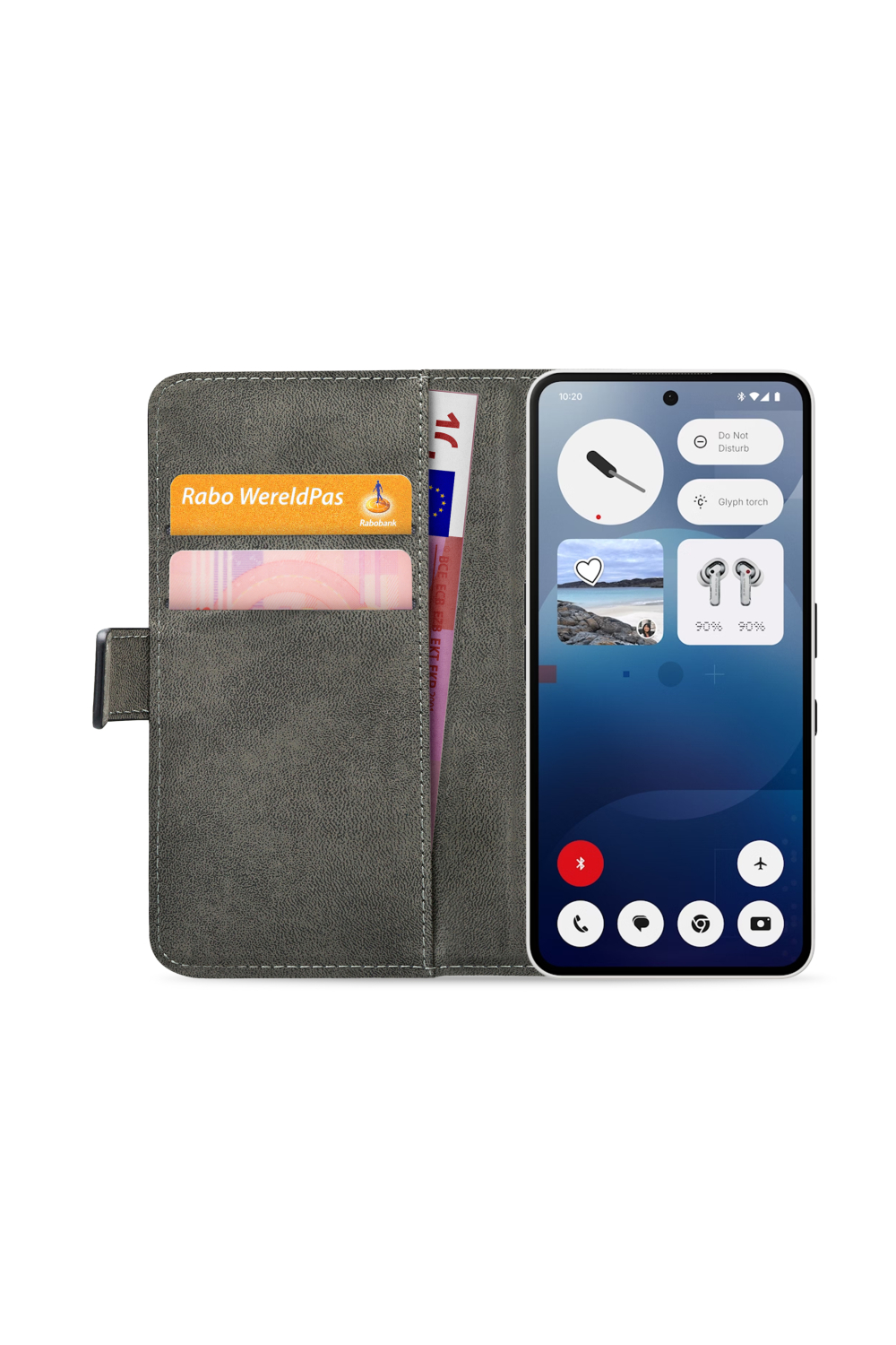 Mobilize Classic Gelly Wallet Book Case Nothing Phone (3A) Black - Afbeelding 4