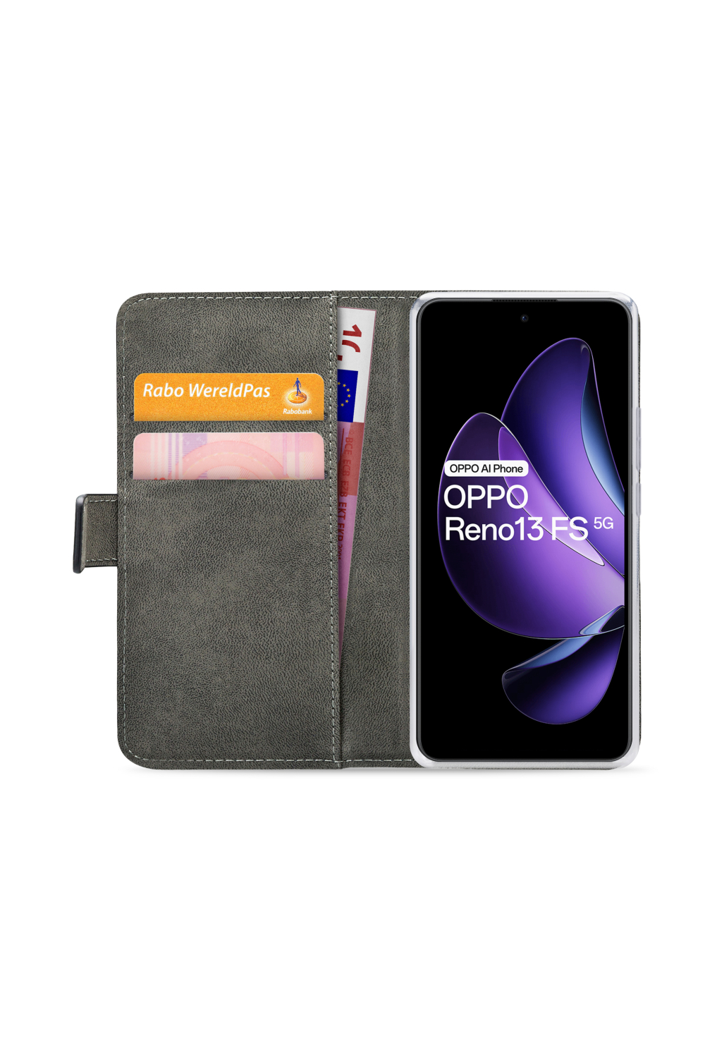 Mobilize Classic Gelly Wallet Book Case Oppo Reno13 Fs 5G Black - Afbeelding 4