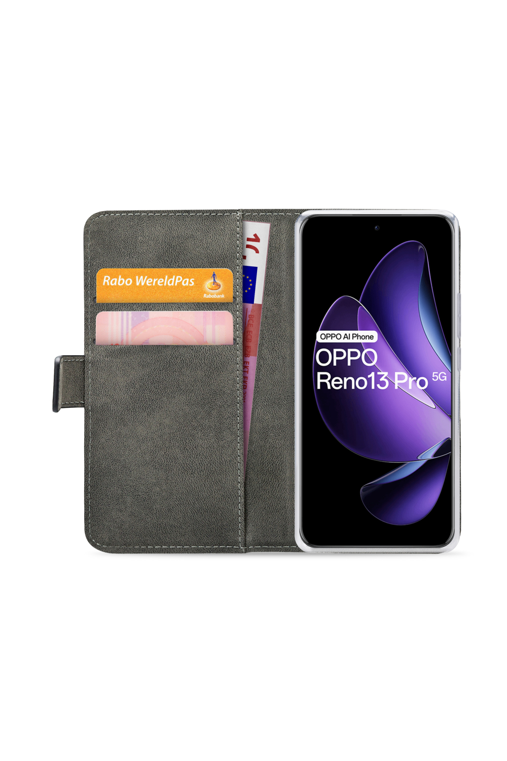 Mobilize Classic Gelly Wallet Book Case Oppo Reno13 Pro 5G Black - Afbeelding 4