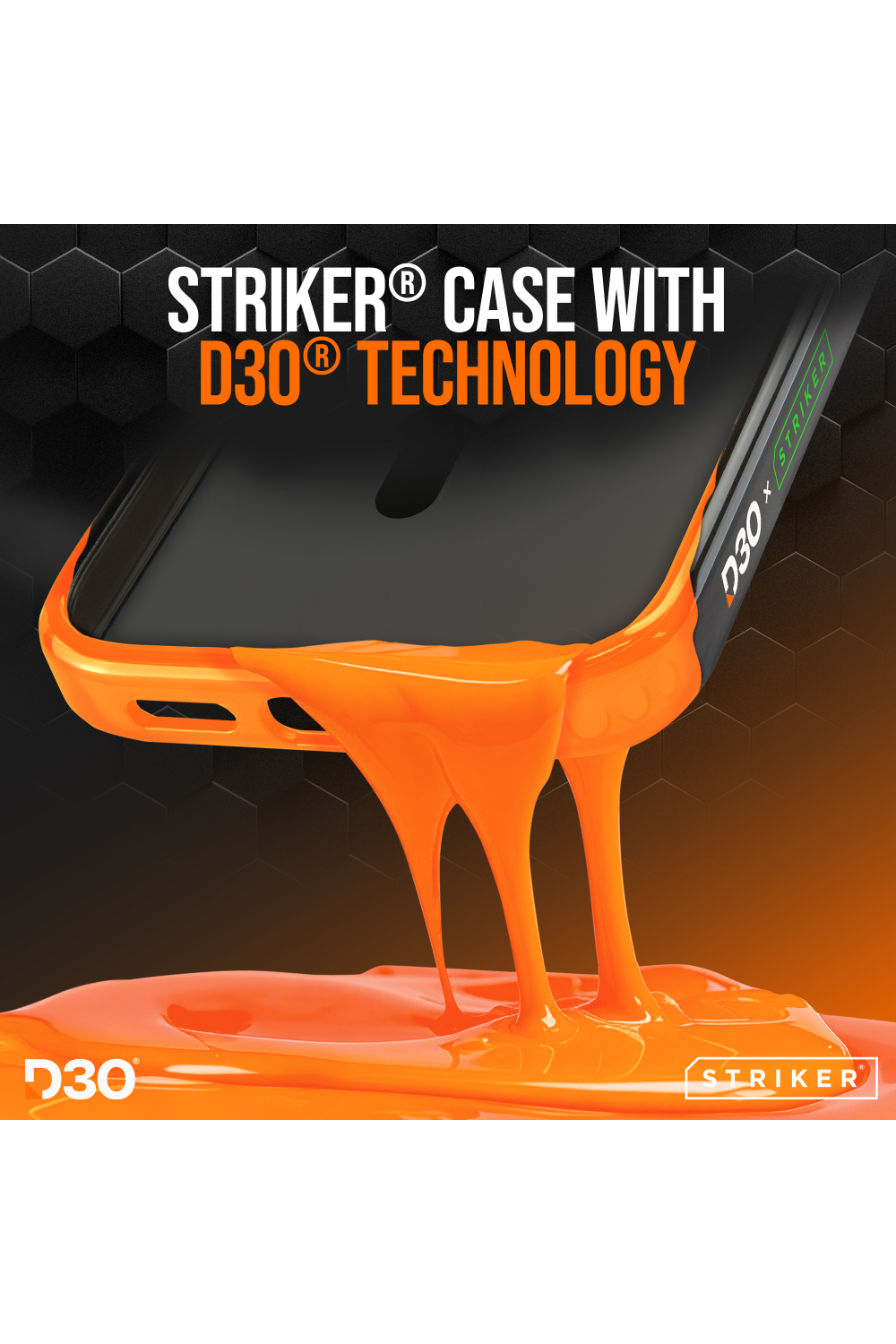 Striker X-Core - D3O Xtreme Impact Mag Case - Black - Samsung S25 Edge 5G - Afbeelding 5