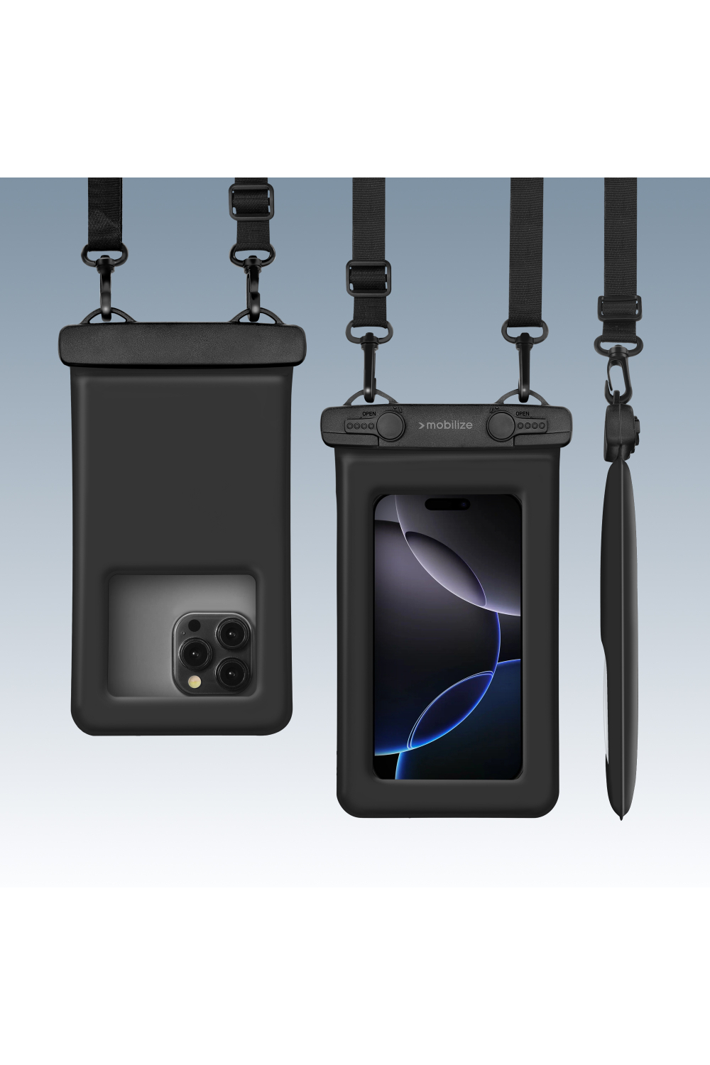 Mobilize Universal Waterproof Floating Bag Ip68 Incl. Lanyard Black - Afbeelding 2