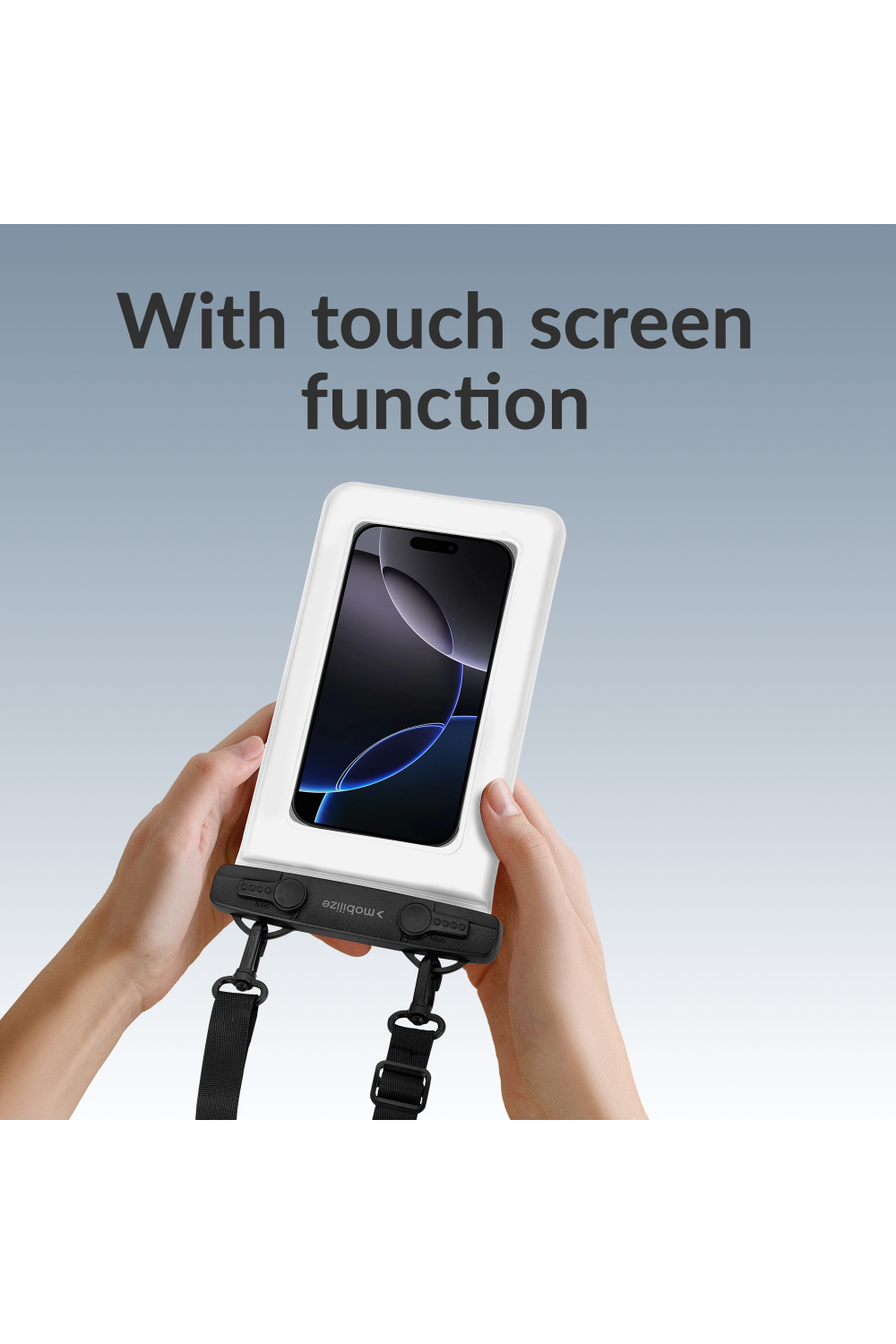 Mobilize Universal Waterproof Floating Bag Ip68 Incl. Lanyard White - Afbeelding 4