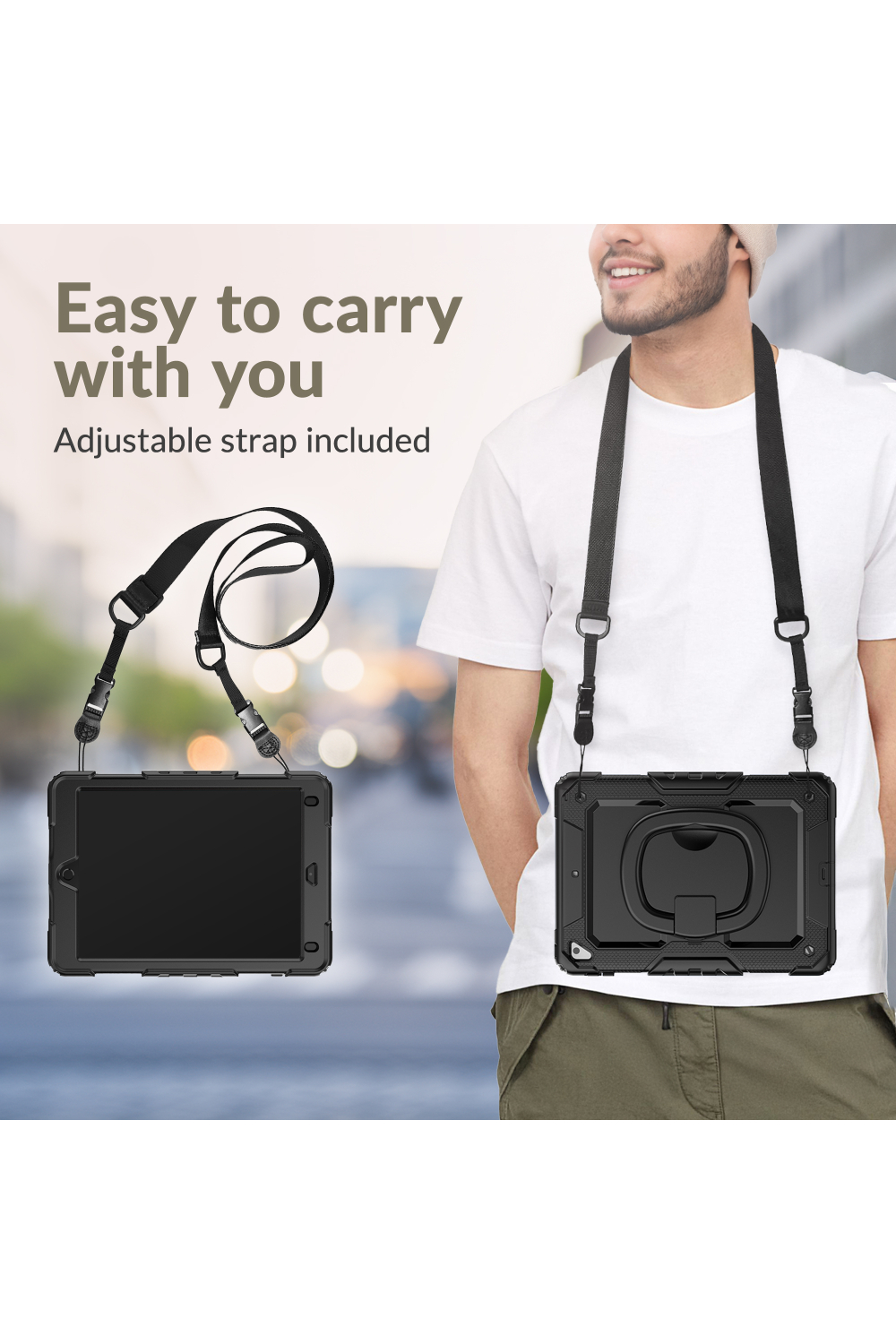 Mobilize Rotating Defender Case Stand Function For Samsung Galaxy Tab S10 Fe 11/S10 Lite Black - Afbeelding 8