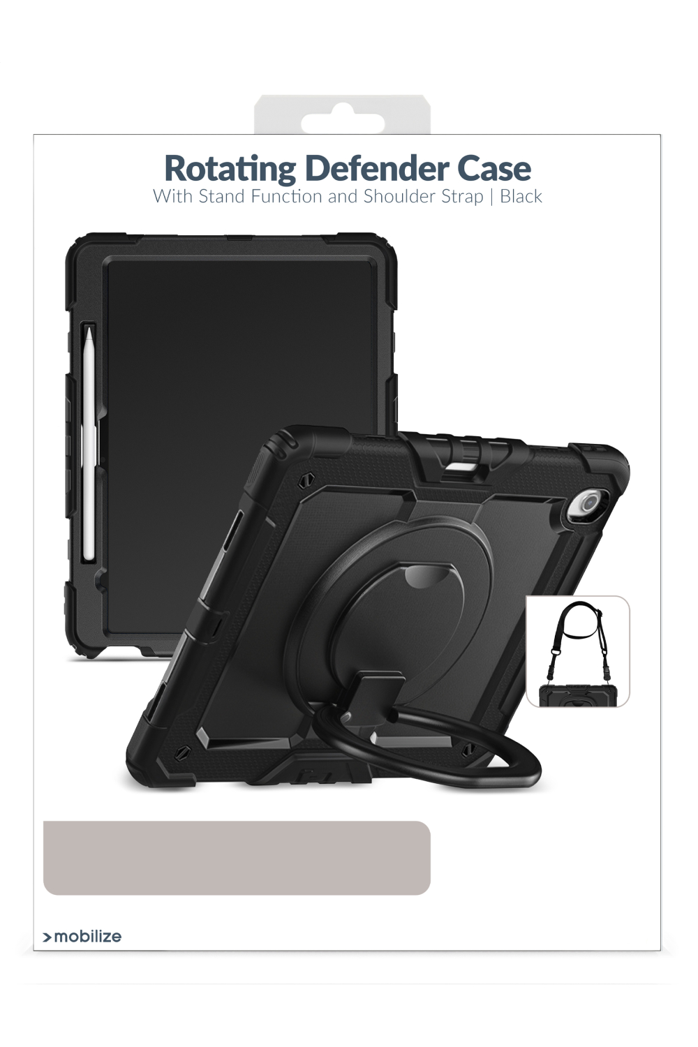 Mobilize Rotating Defender Case Stand Function For Samsung Galaxy Tab S10 Fe 11/S10 Lite Black - Afbeelding 9