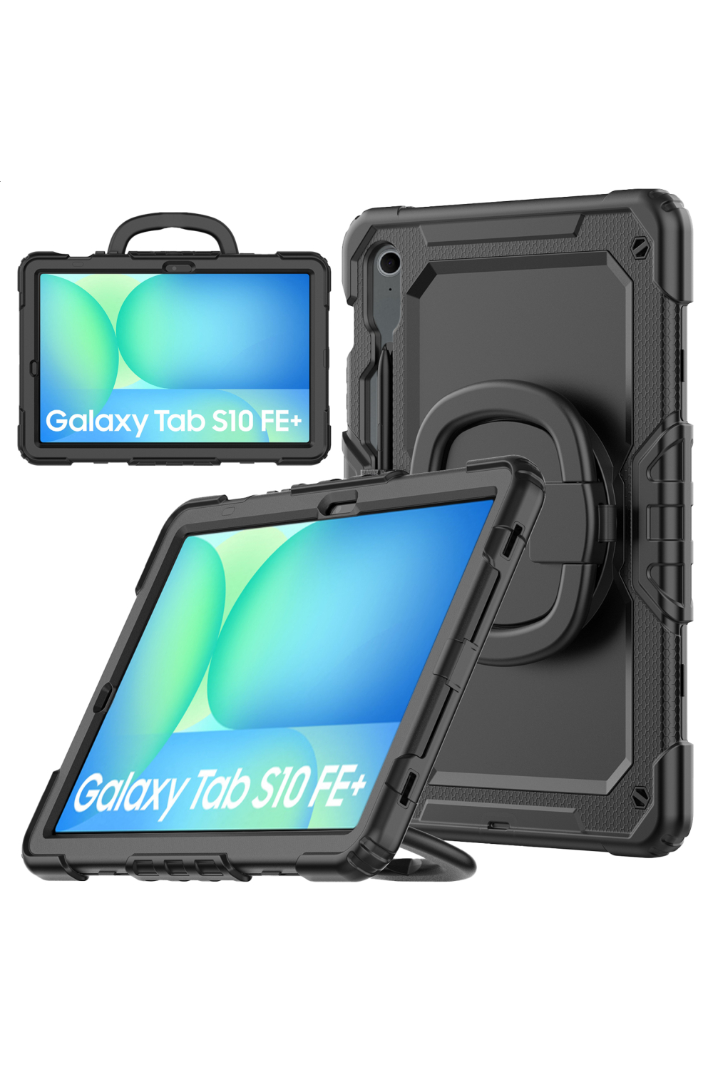 Mobilize Rotating Defender Case Stand Function For Samsung Galaxy Tab S10 Fe+ 13.1 Black - Afbeelding 3