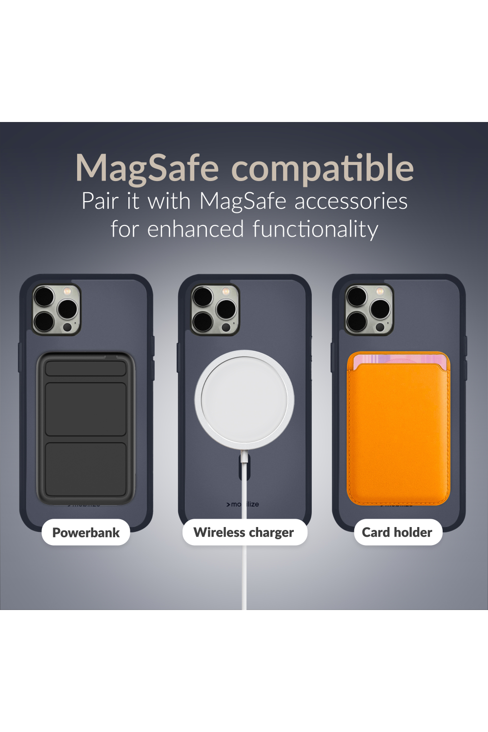 Mobilize Magsafe Compatible Hybrid Pro Case Apple Iphone 16 Pro Max Blue - Afbeelding 8