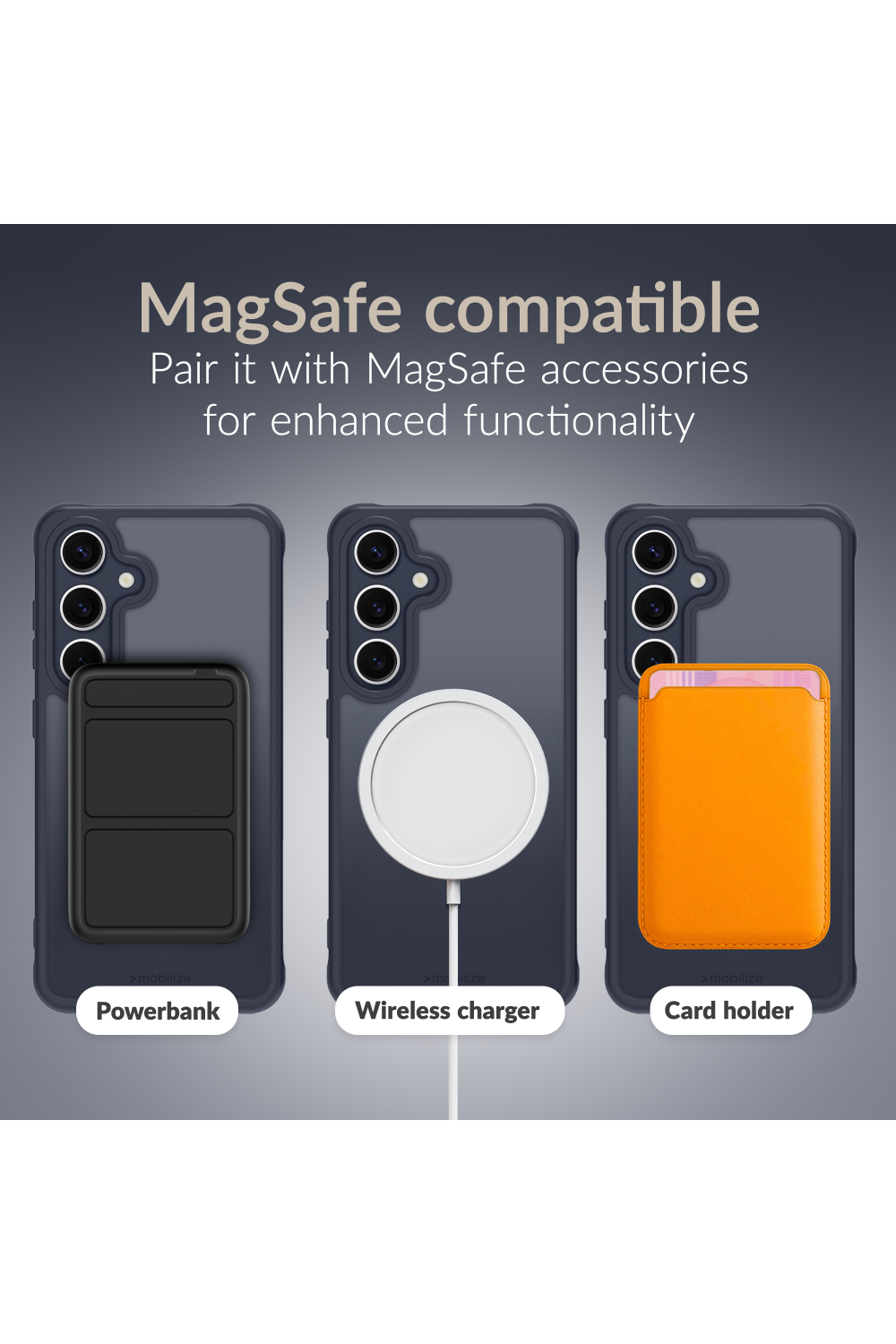 Mobilize Magsafe Compatible Hybrid Case Samsung Galaxy S25 Ultra 5G Blue - Afbeelding 7