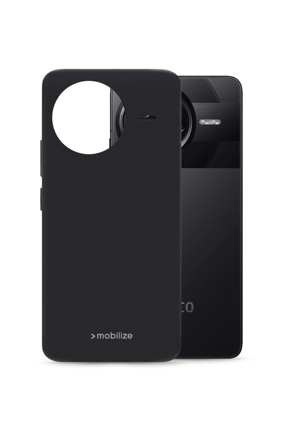Mobilize Rubber Gelly Case Xiaomi Poco F7 Pro Matt Black