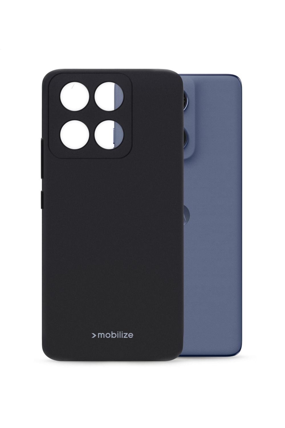 Mobilize Rubber Gelly Case Motorola Edge 60 Fusion Matt Black