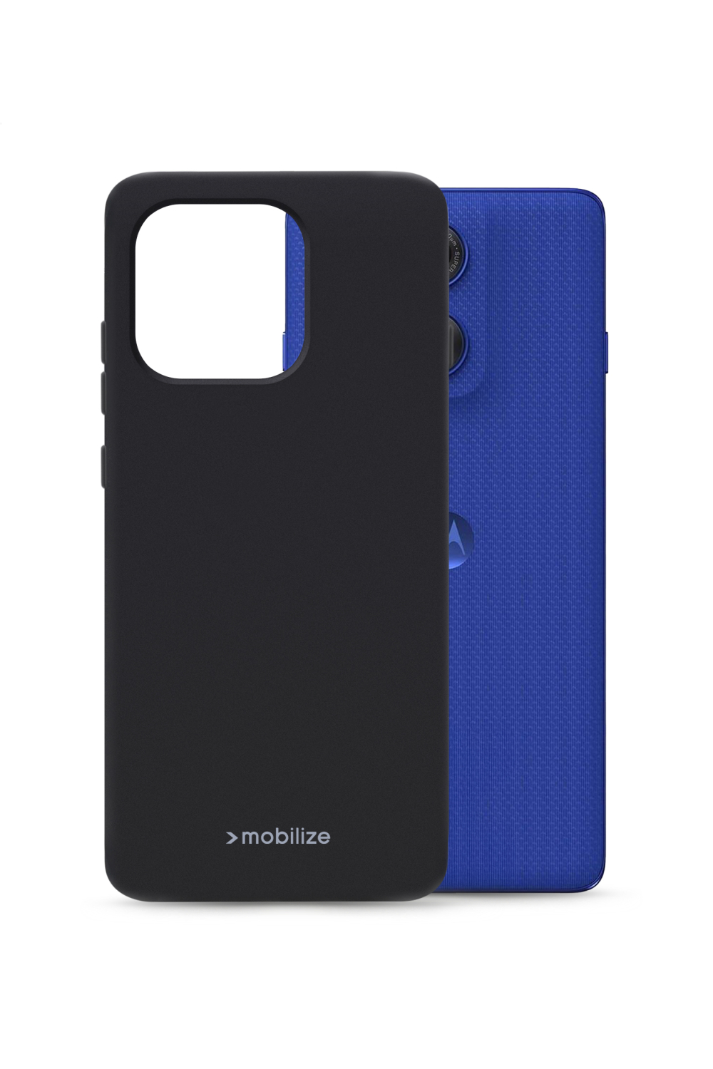 Mobilize Rubber Gelly Case Motorola Edge 60 Pro Matt Black