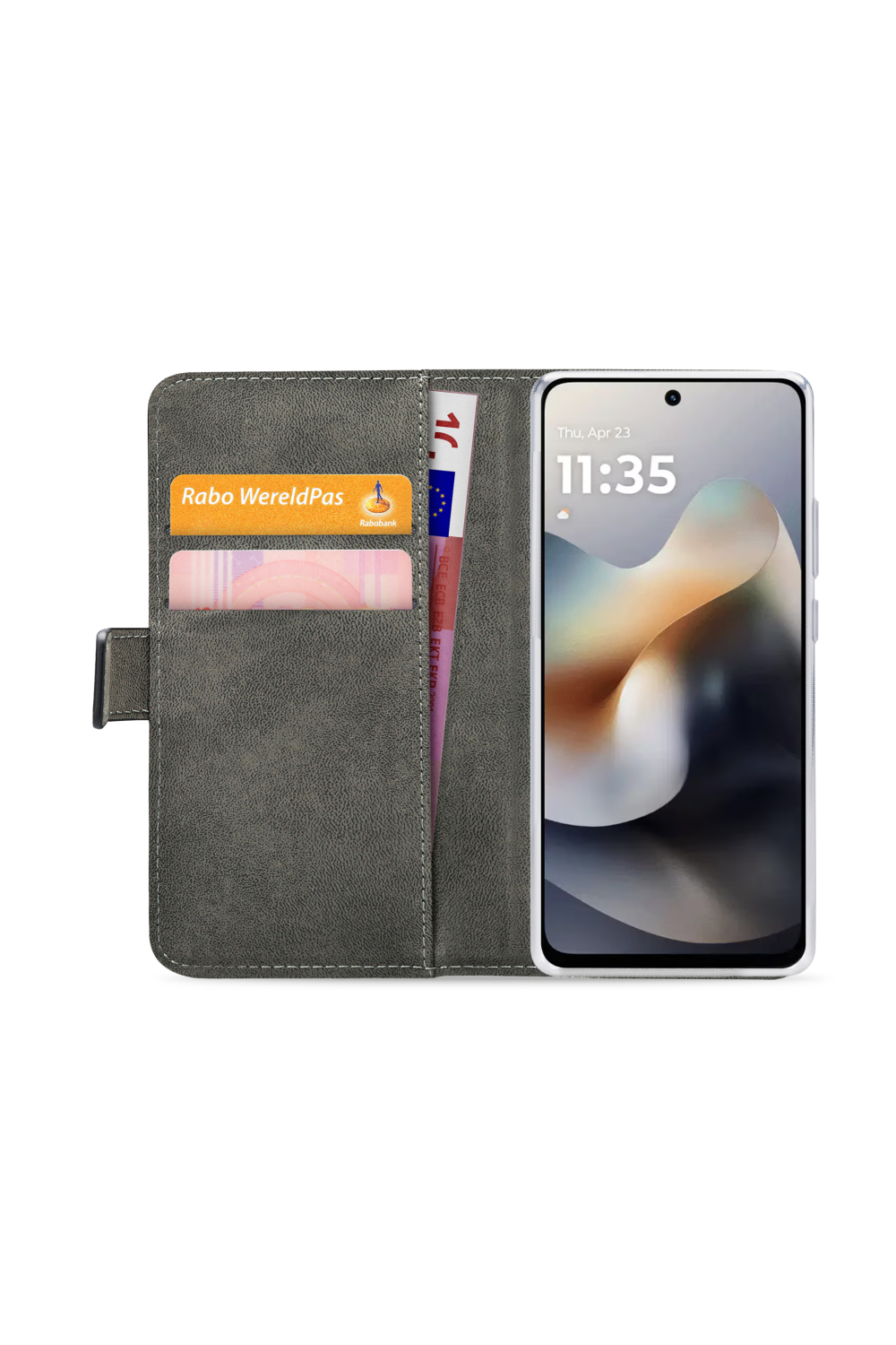 Mobilize Classic Gelly Wallet Book Case Motorola Moto G56 5G Black - Afbeelding 4