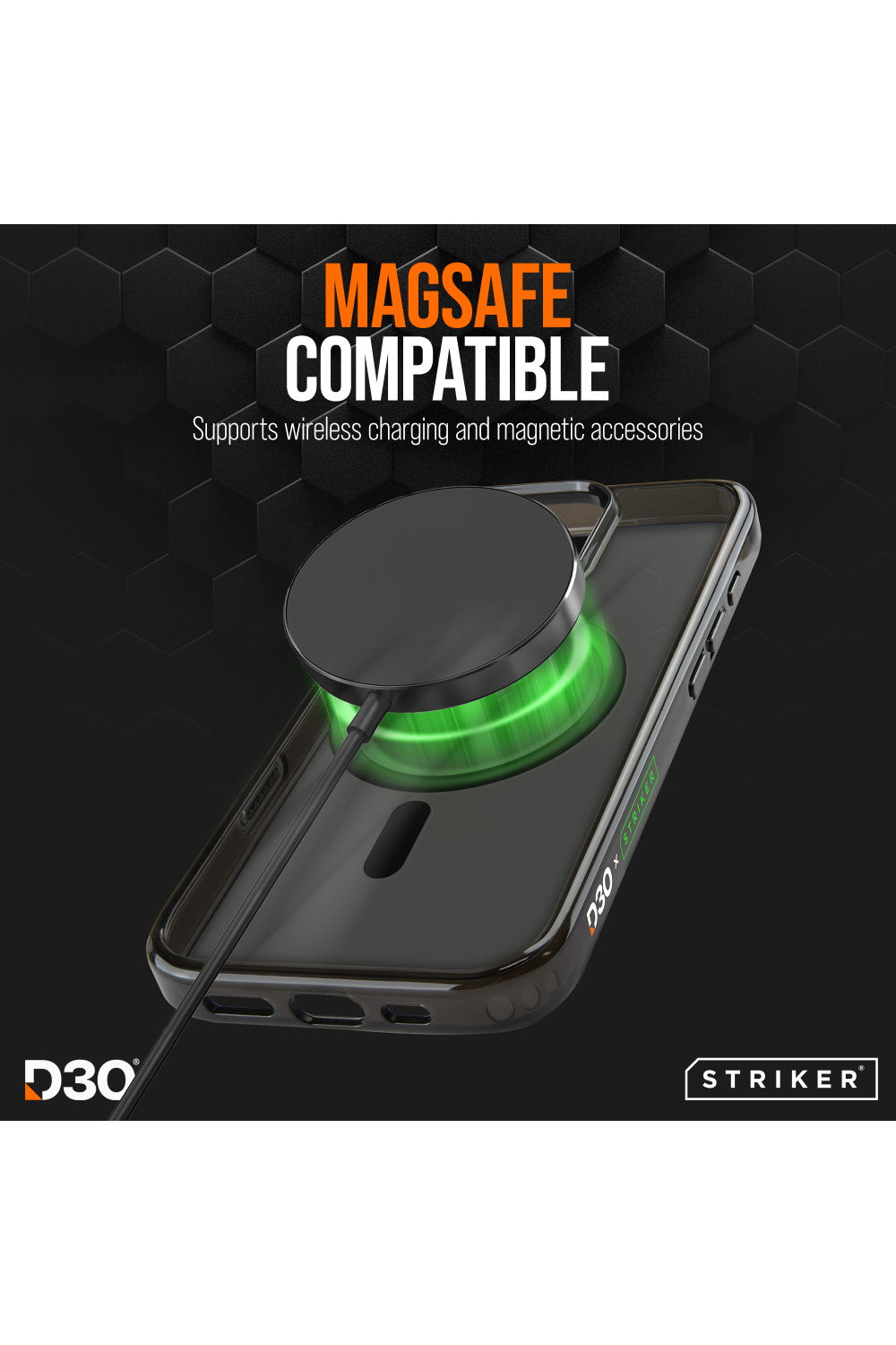 Striker X-Core - D3O Xtreme Impact Mag Case Pro - Black - Apple Iphone 17 - Afbeelding 2
