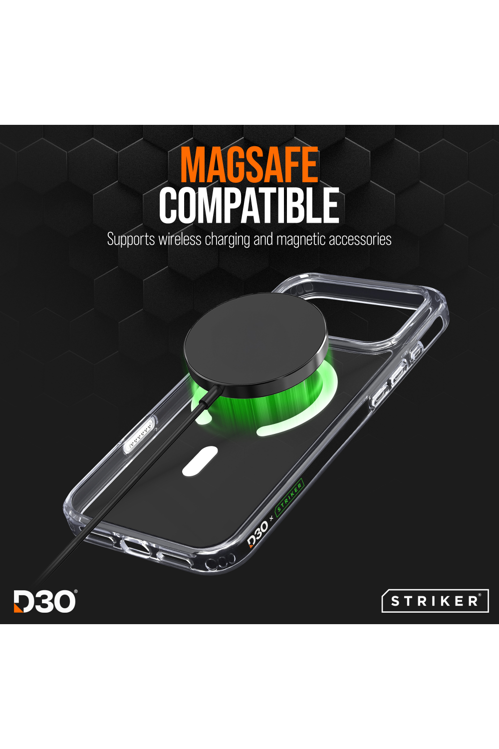 Striker X-Core - D3O Xtreme Impact Mag Case Pro - Clear - Apple Iphone 17 - Afbeelding 2