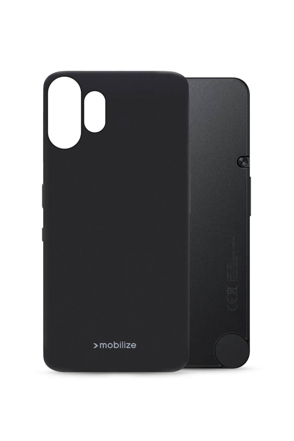 Mobilize Rubber Gelly Case Nothing Cmf Phone (2) Pro Matt Black