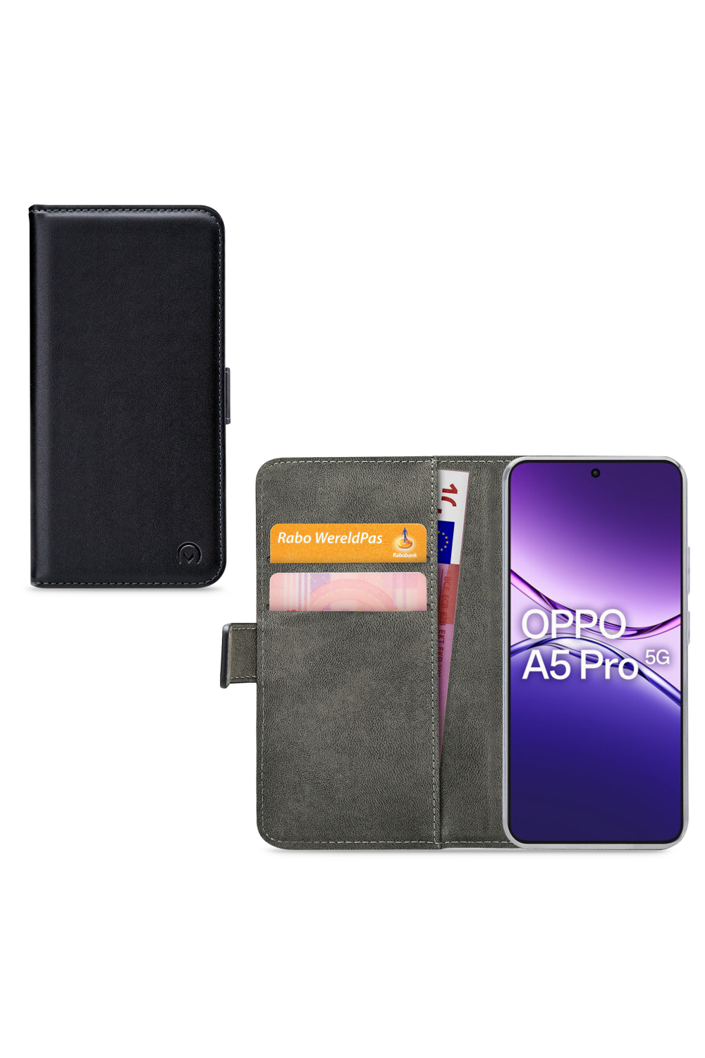 Mobilize Classic Gelly Wallet Book Case Oppo A5 Pro 5G Black