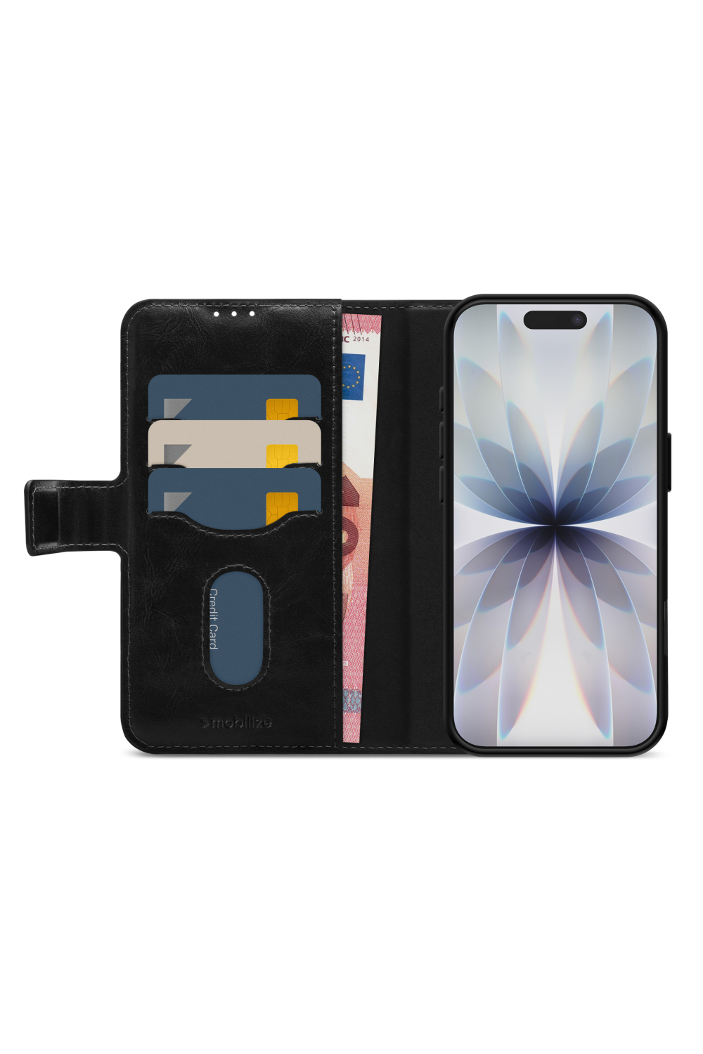 Mobilize 2In1 Magsafe Compatible Gelly Wallet Case Apple Iphone 17 Black - Afbeelding 2