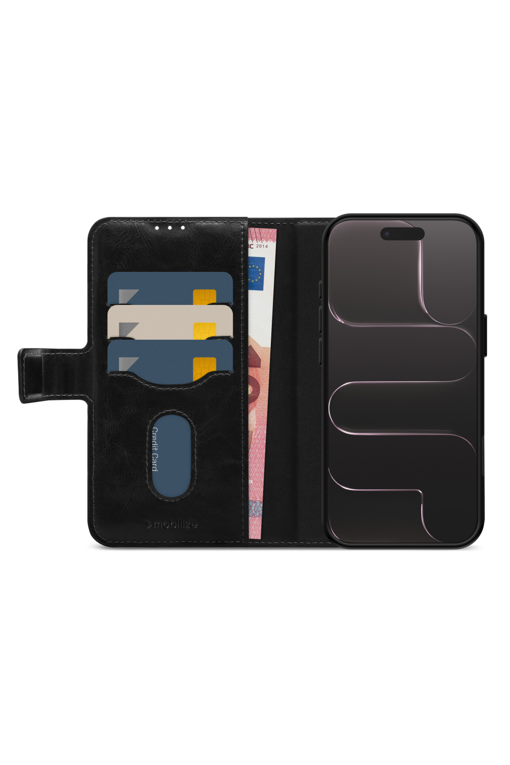 Mobilize 2In1 Magsafe Compatible Gelly Wallet Case Apple Iphone Air Black - Afbeelding 2