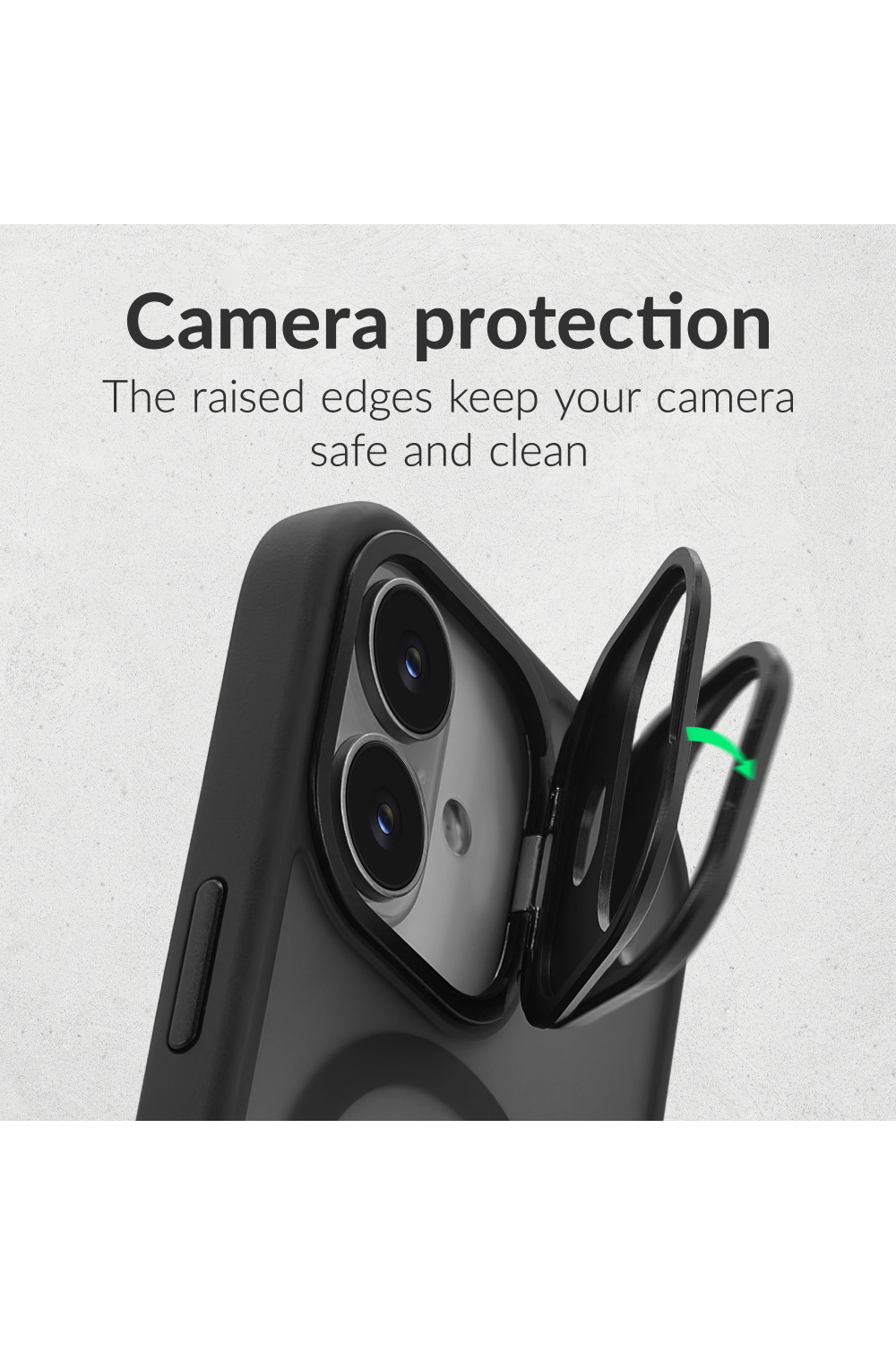 Mobilize Magsafe Compatible Hybrid Pro Case With Camera Stand Apple Iphone 16 Pro Black - Afbeelding 6