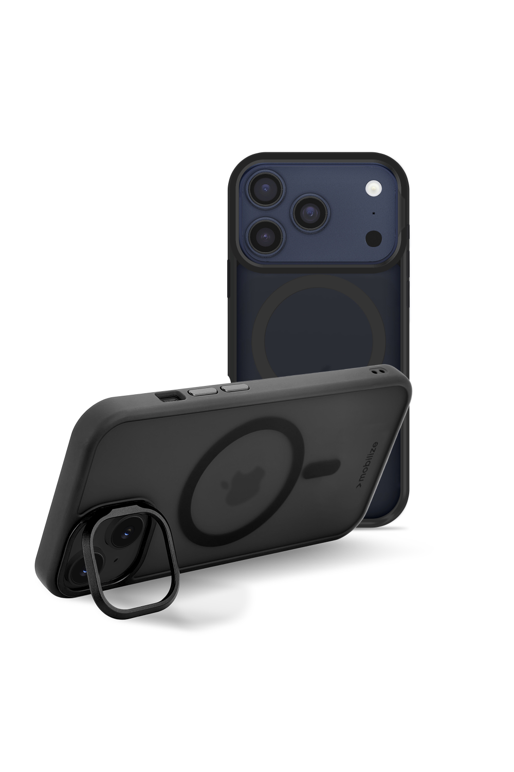 Mobilize Magsafe Compatible Hybrid Pro Case With Camera Stand Apple Iphone 17 Pro/18 Pro Black
