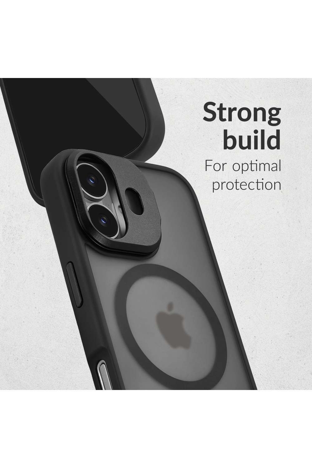 Mobilize Magsafe Compatible Hybrid Pro Case With Camera Stand Apple Iphone 17 Pro/18 Pro Black - Afbeelding 4