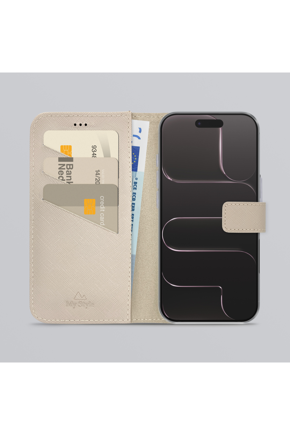 My Style Flex Wallet For Apple Iphone Air Warm Taupe - Afbeelding 2