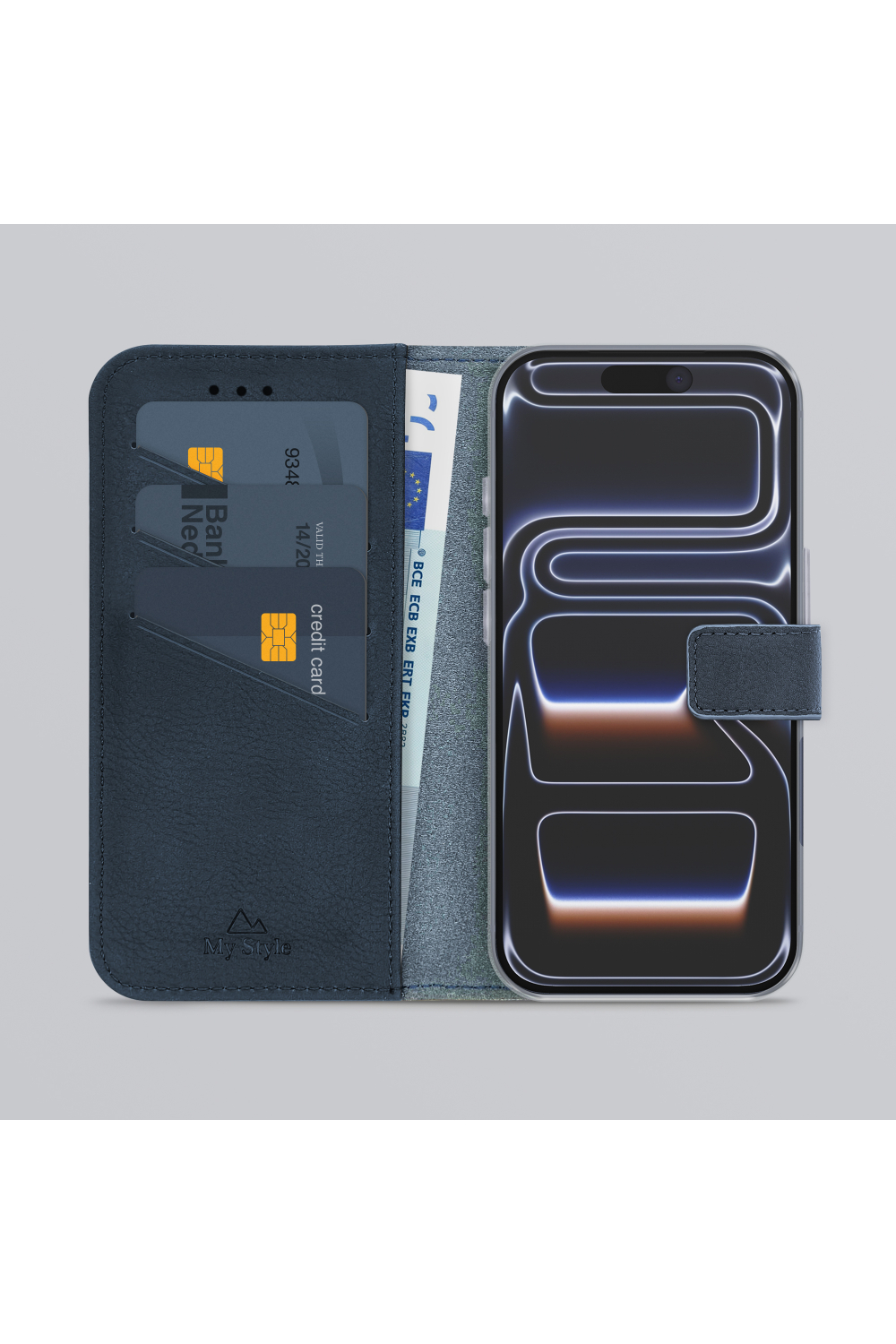 My Style Flex Wallet For Apple Iphone 17 Pro Royal Blue - Afbeelding 2