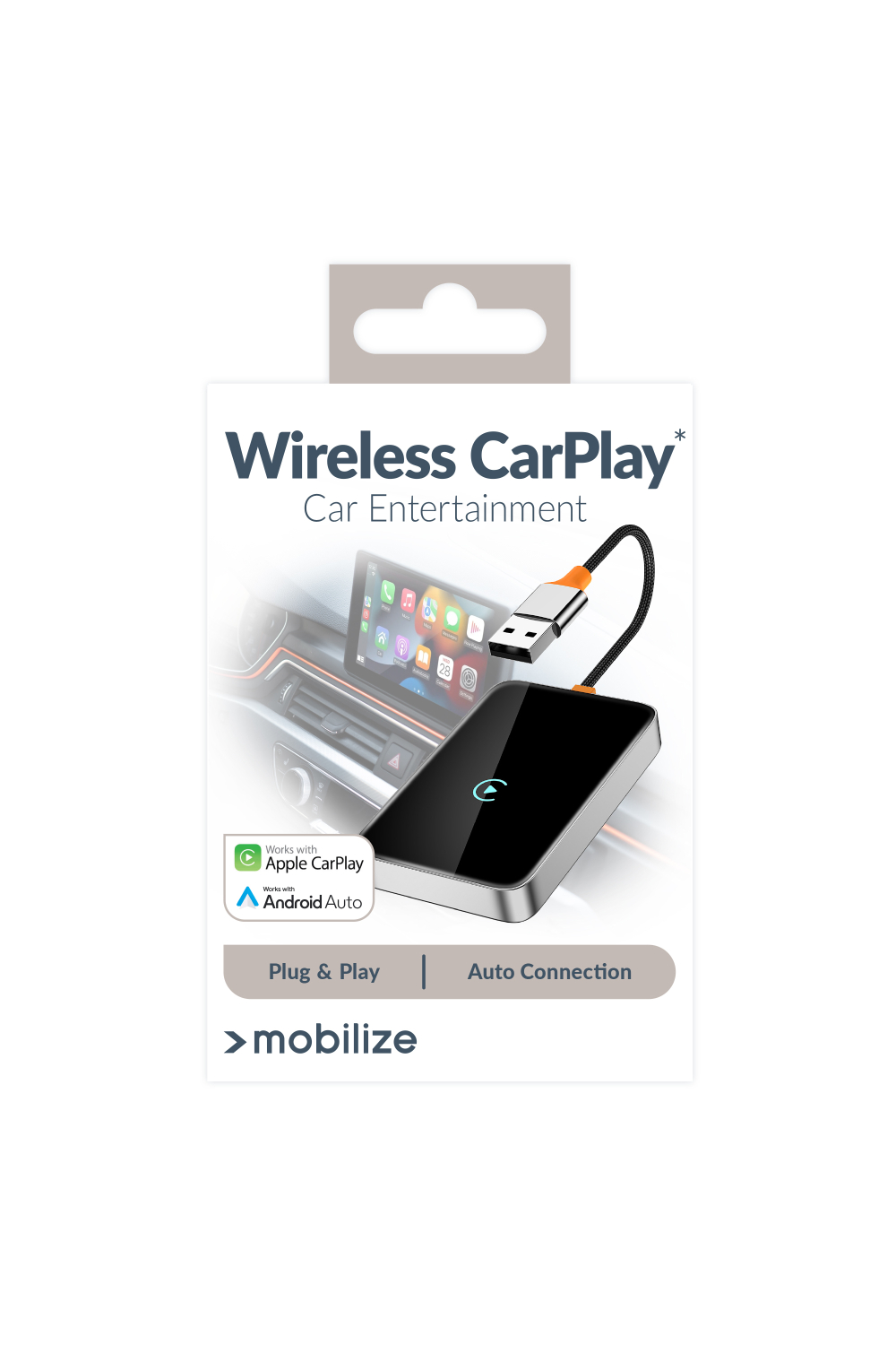 Mobilize Premium 2In1 Adapter For Wireless Apple Carplay/Android Auto Black - Afbeelding 10