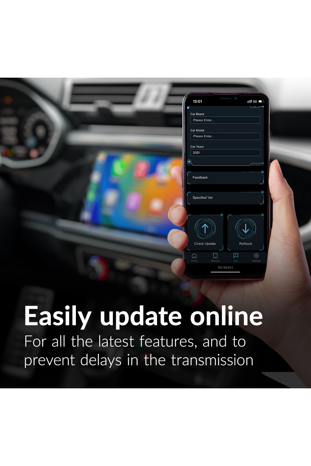 Mobilize Premium 2In1 Adapter For Wireless Apple Carplay/Android Auto Black - Afbeelding 8