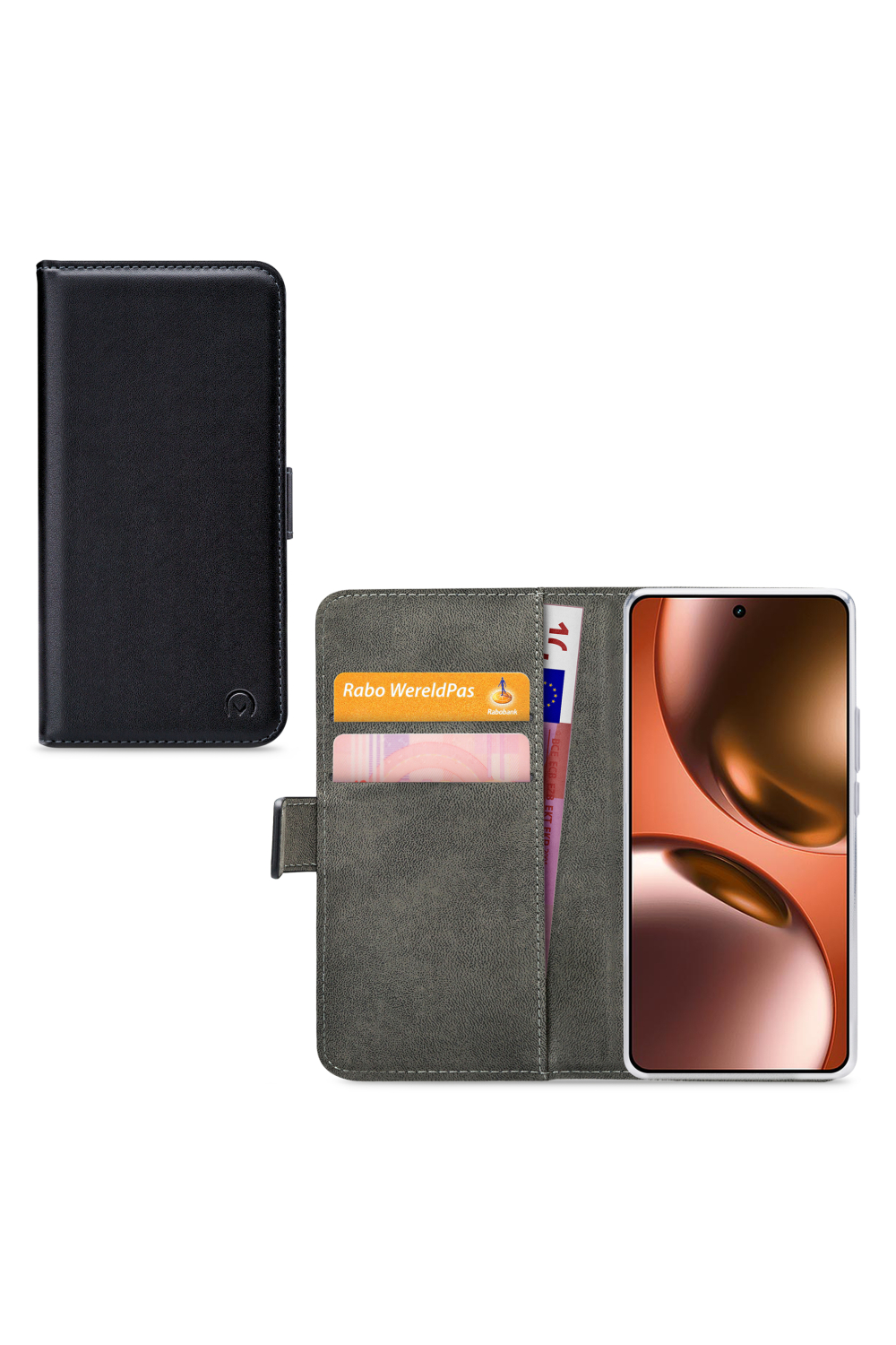 Mobilize Classic Gelly Wallet Book Case Realme Gt 7/Gt 7T Black