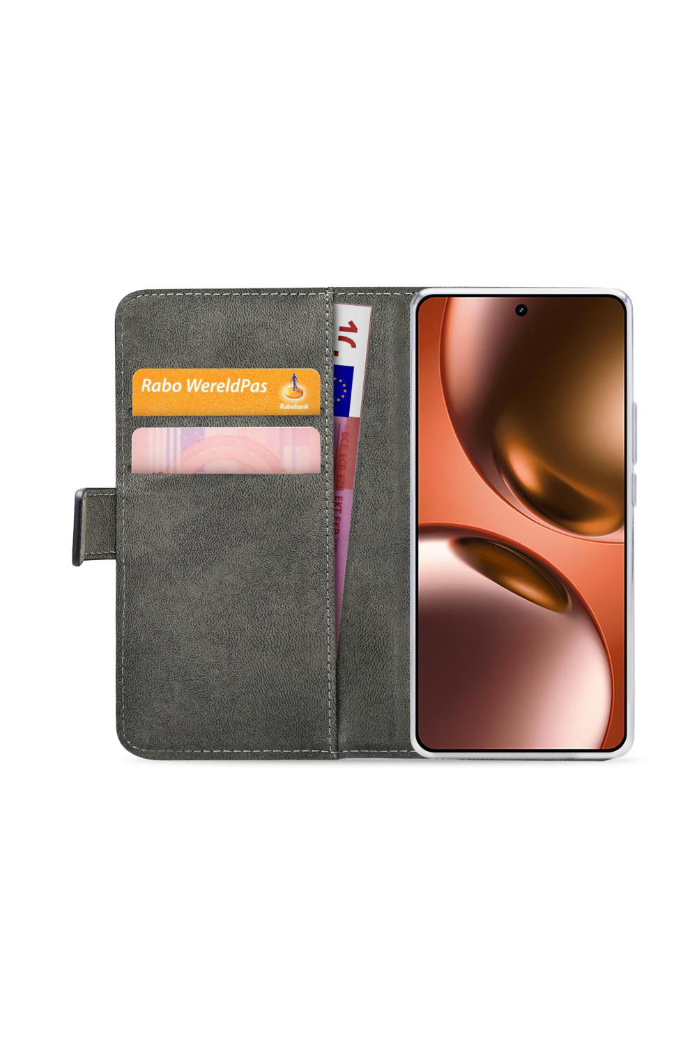 Mobilize Classic Gelly Wallet Book Case Realme Gt 7/Gt 7T Black - Afbeelding 4